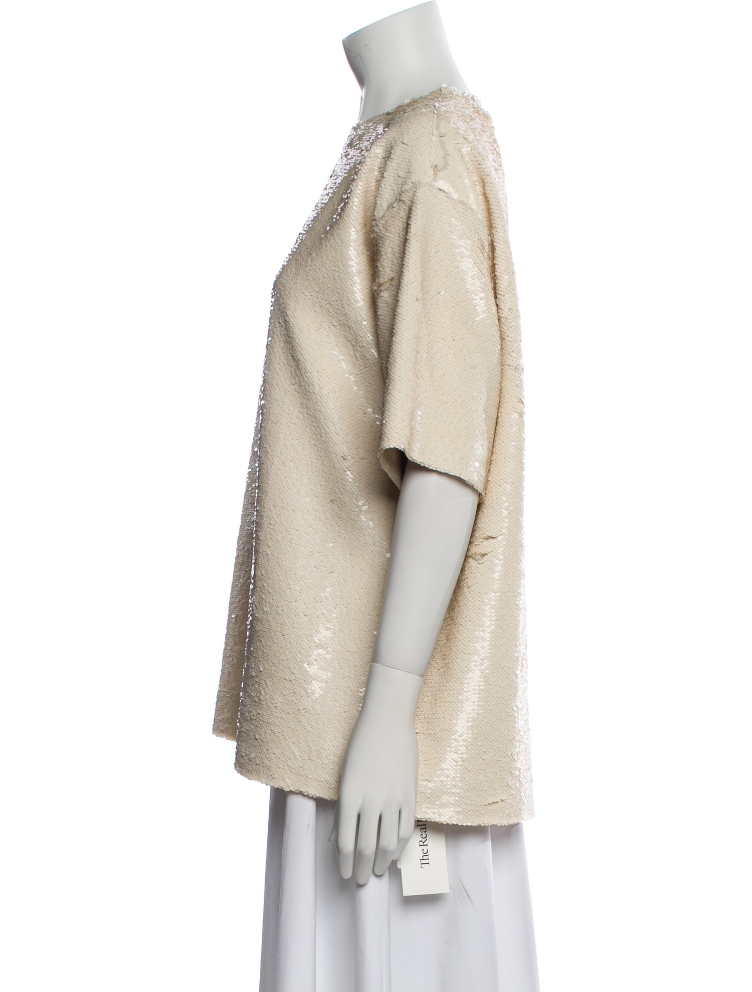 The Frankie Shop Crew Neck Short Sleeve Sweatshirt