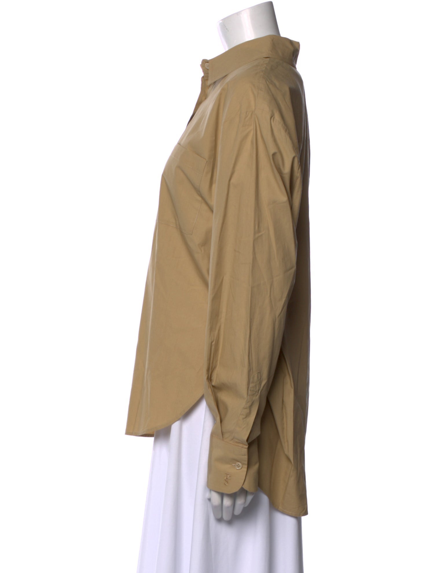 The Frankie Shop Long Sleeve Button-Up Top