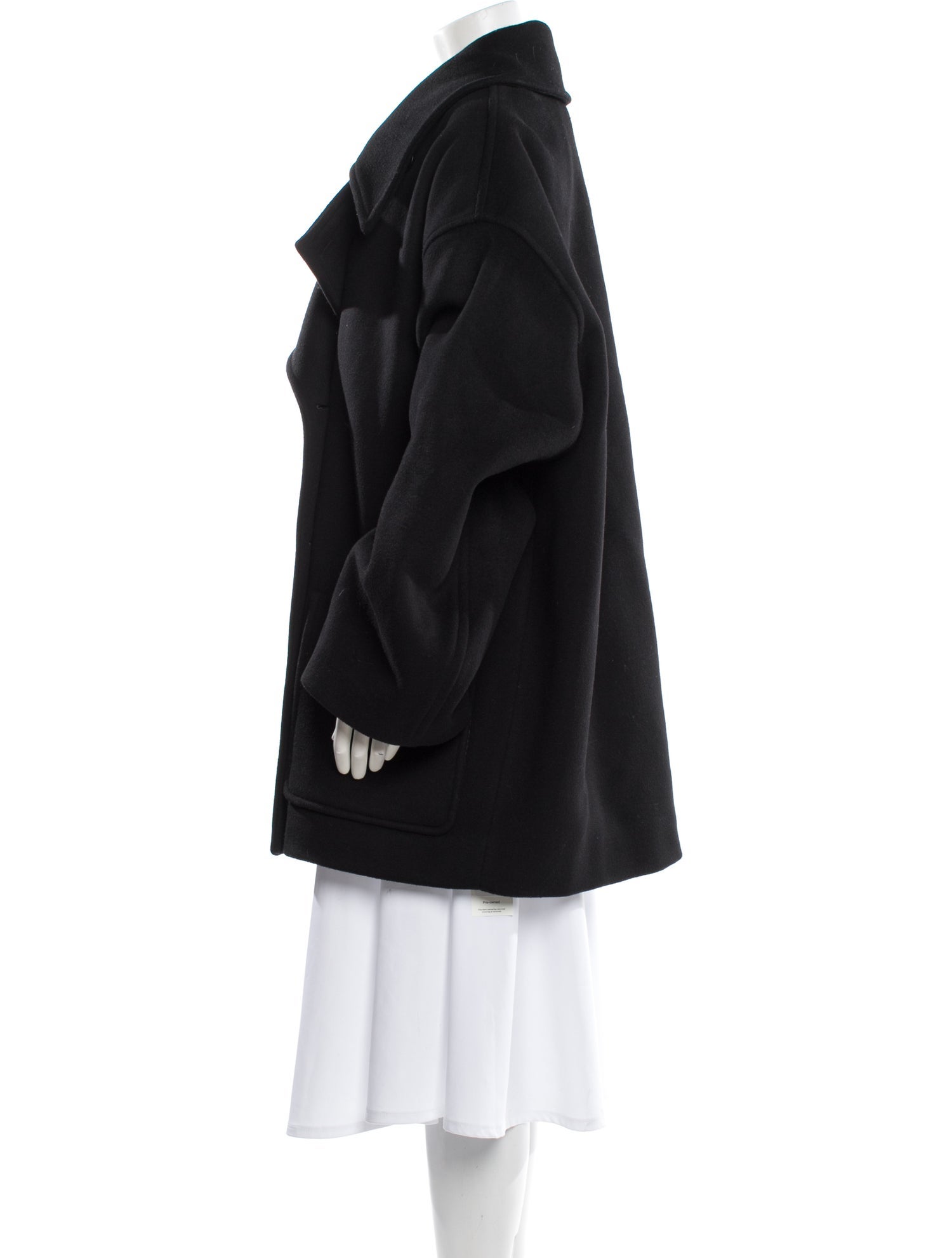 The Frankie Shop Wool Faux Fur Coat