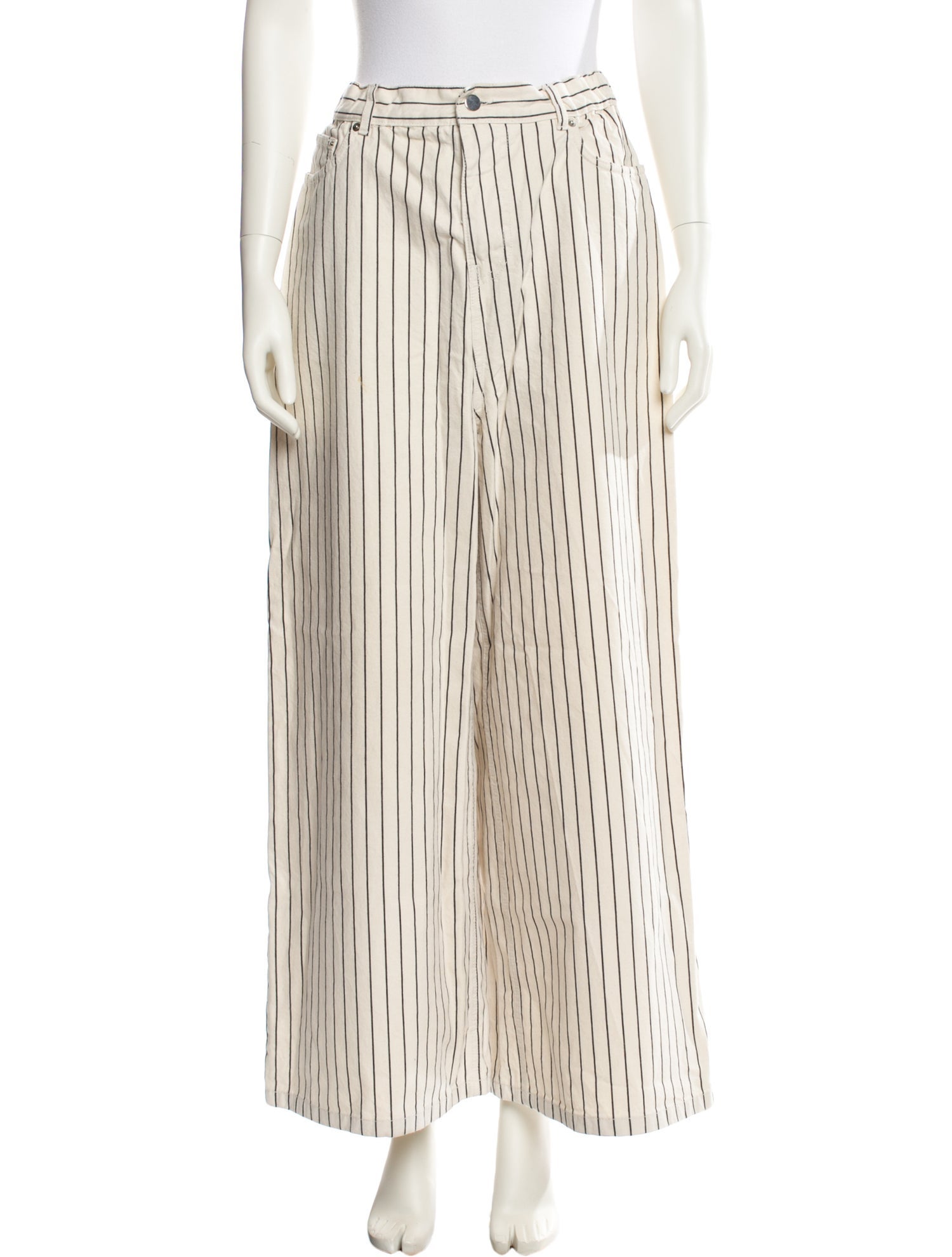 The Frankie Shop Striped Wide Leg Pants