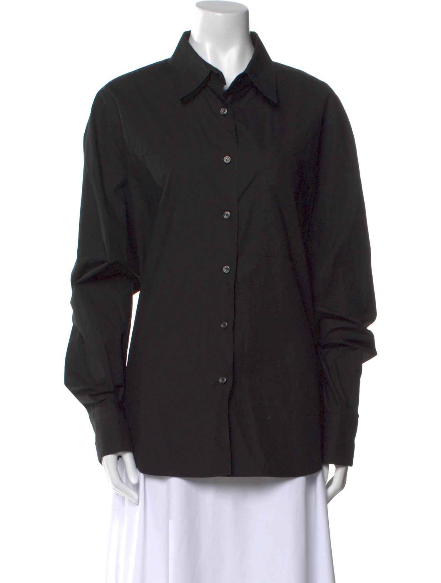 The Frankie Shop Long Sleeve Button-Up Top