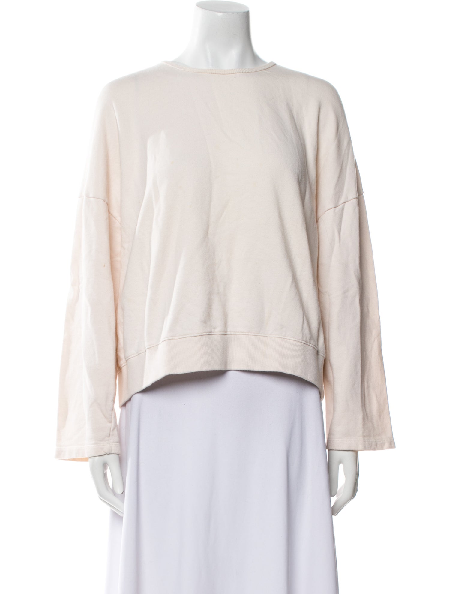 The Frankie Shop Bateau Neckline Long Sleeve Sweatshirt