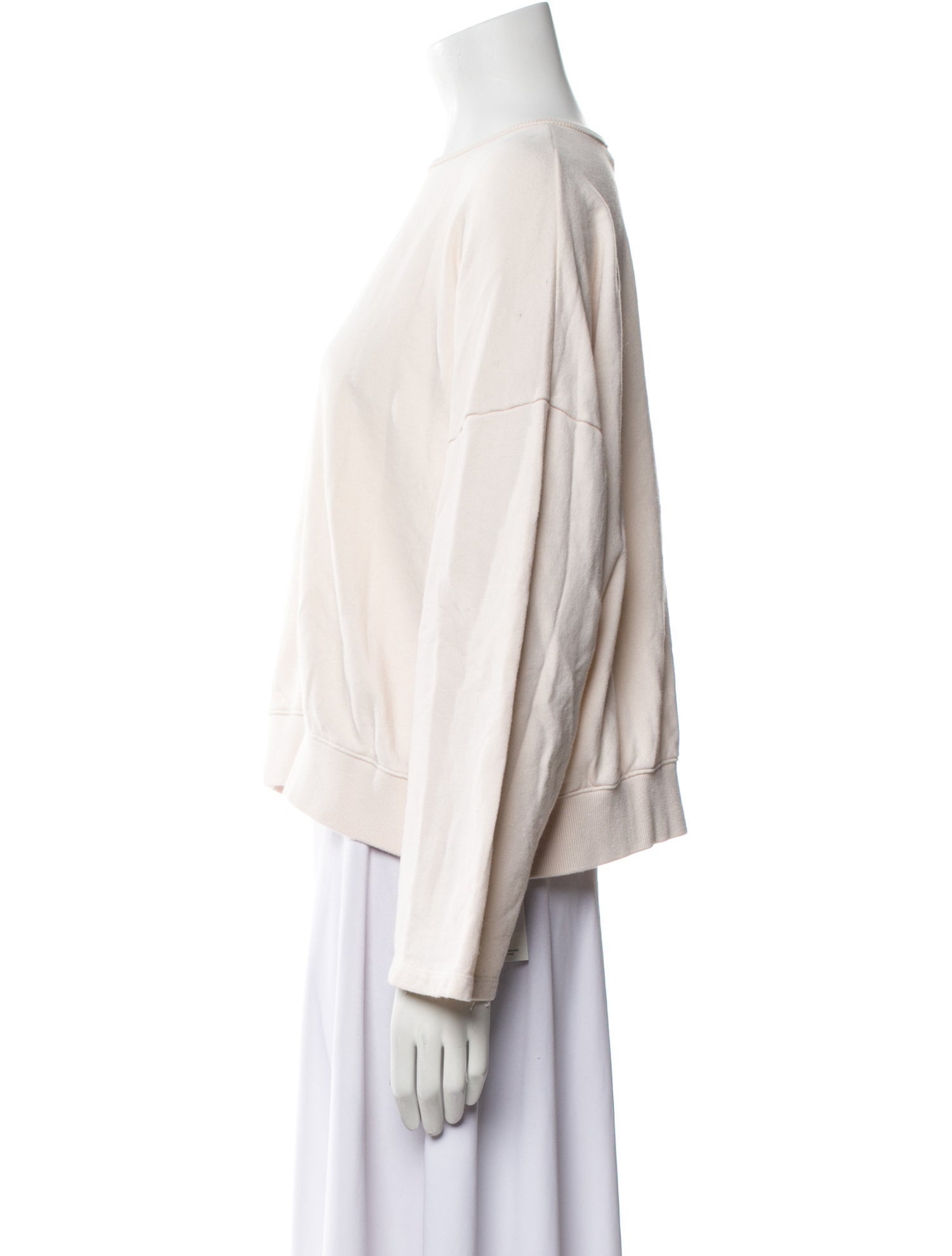 The Frankie Shop Bateau Neckline Long Sleeve Sweatshirt