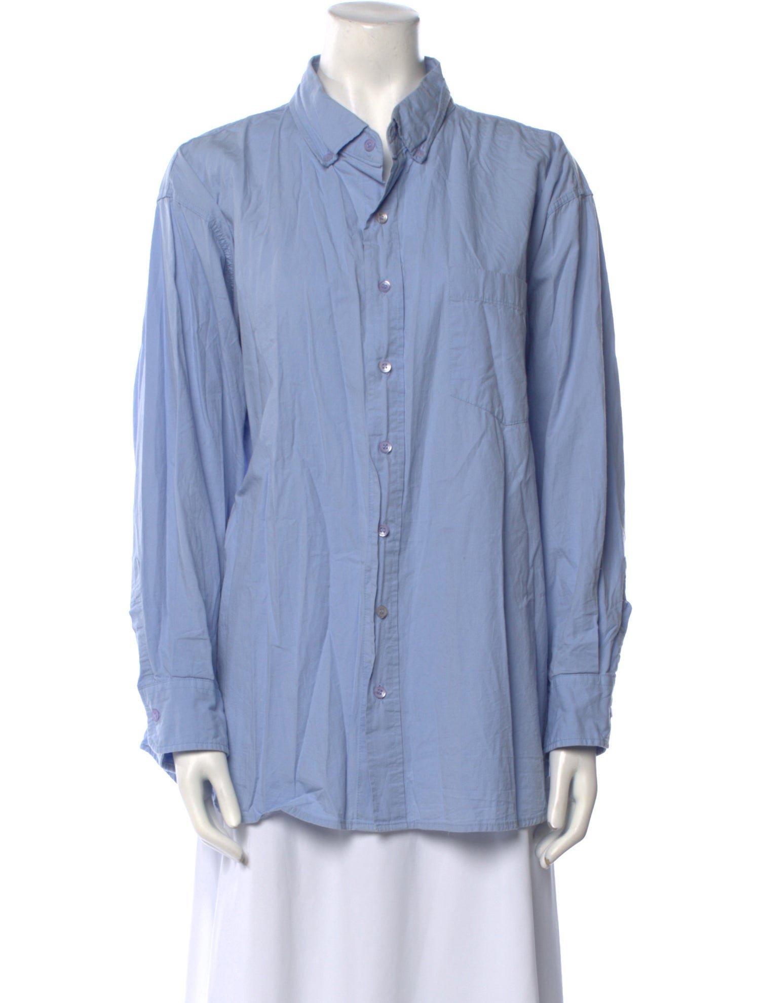 The Frankie Shop Long Sleeve Button-Up Top