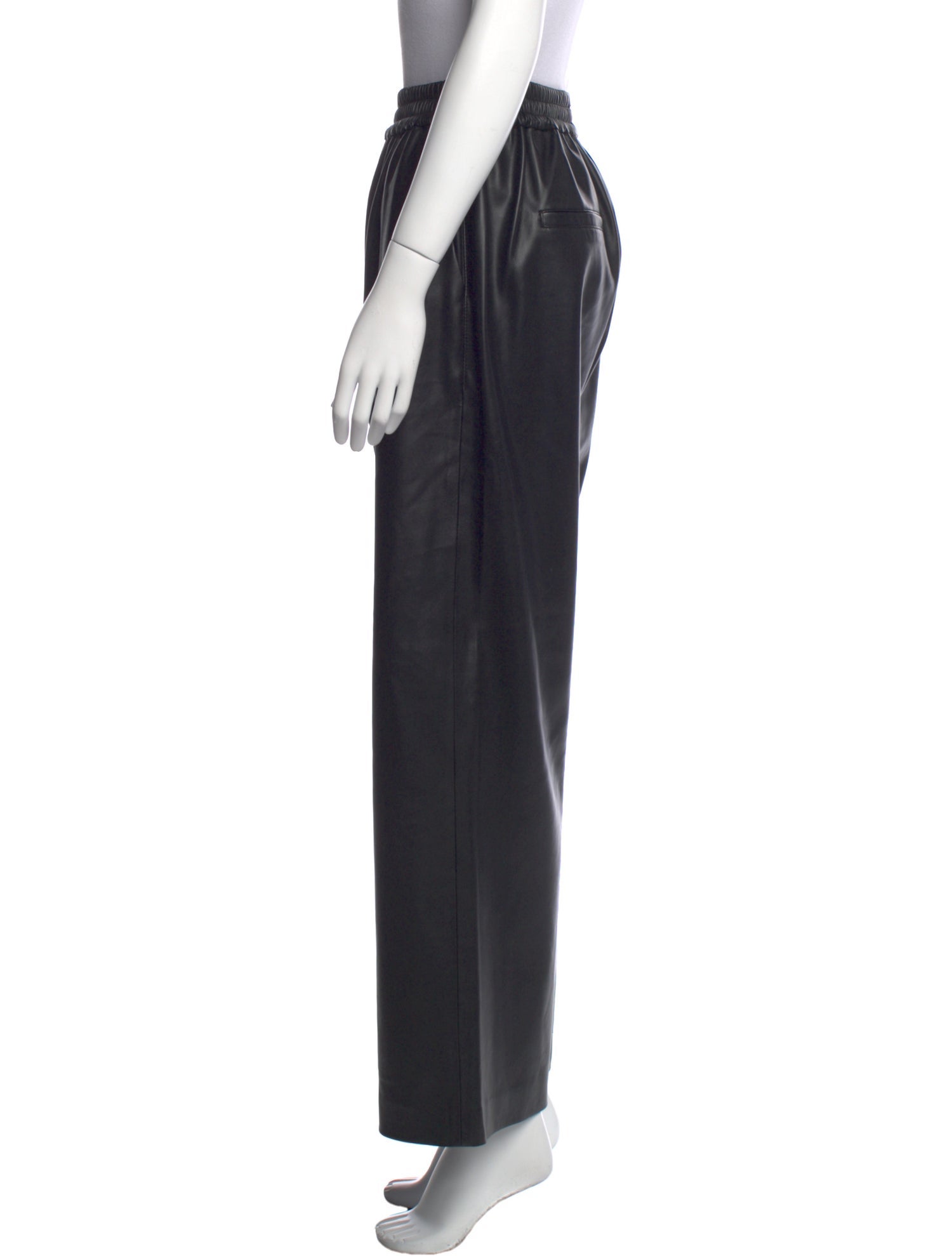 The Frankie Shop Leather Wide Leg Pants