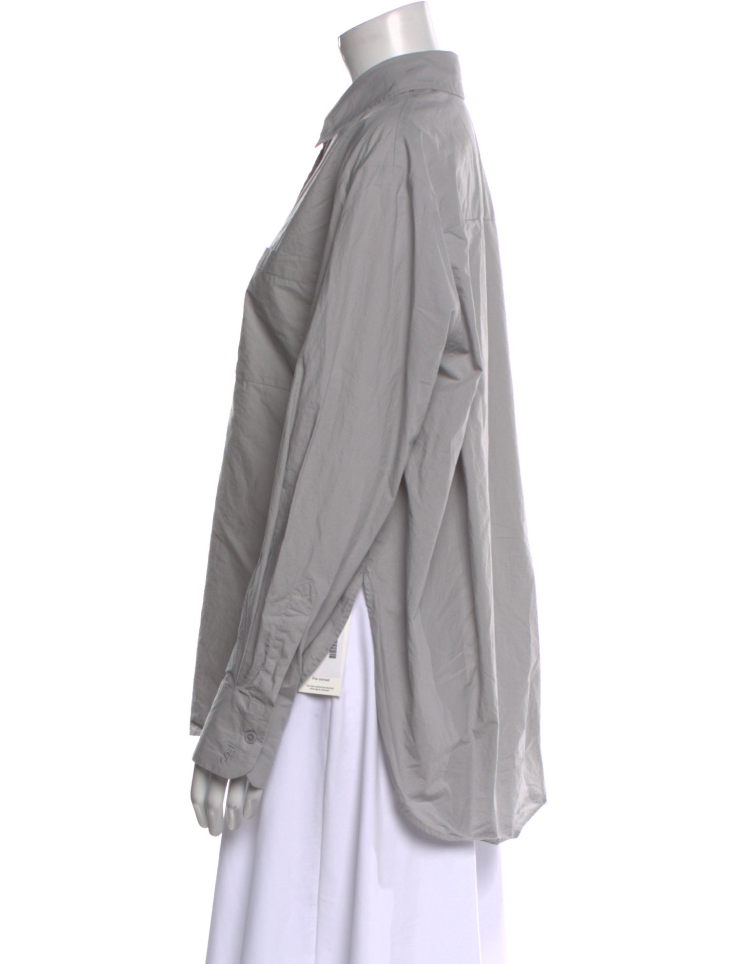 The Frankie Shop Long Sleeve Button-Up Top