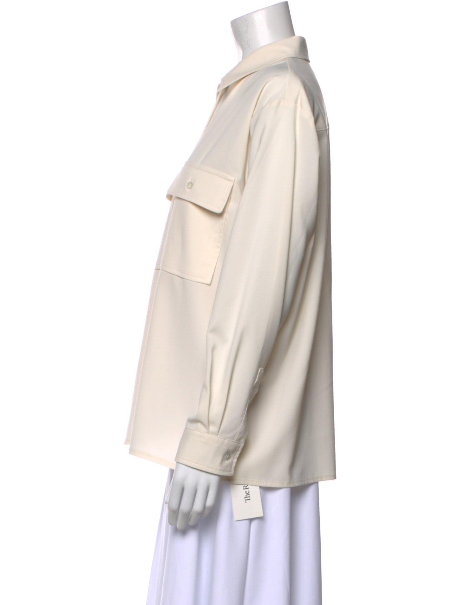 The Frankie Shop Long Sleeve Button-Up Top