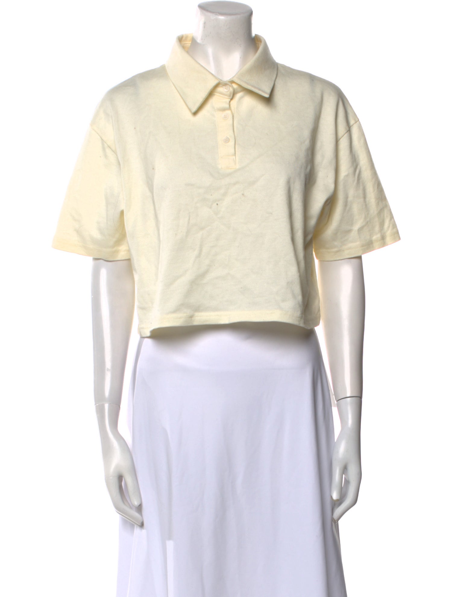 The Frankie Shop Short Sleeve Crop Top