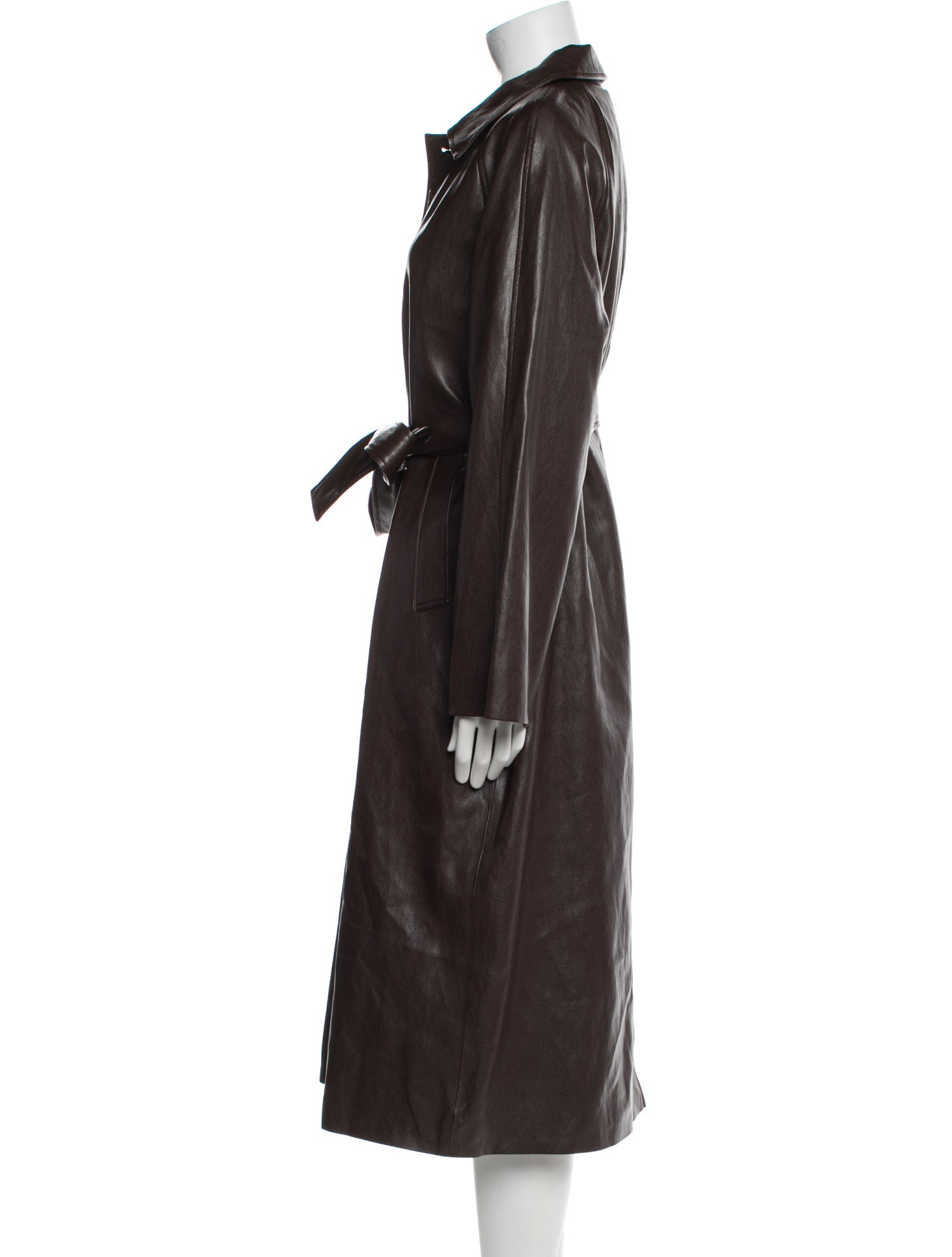 The Frankie Shop Faux Leather Trench Coat w/ Tags