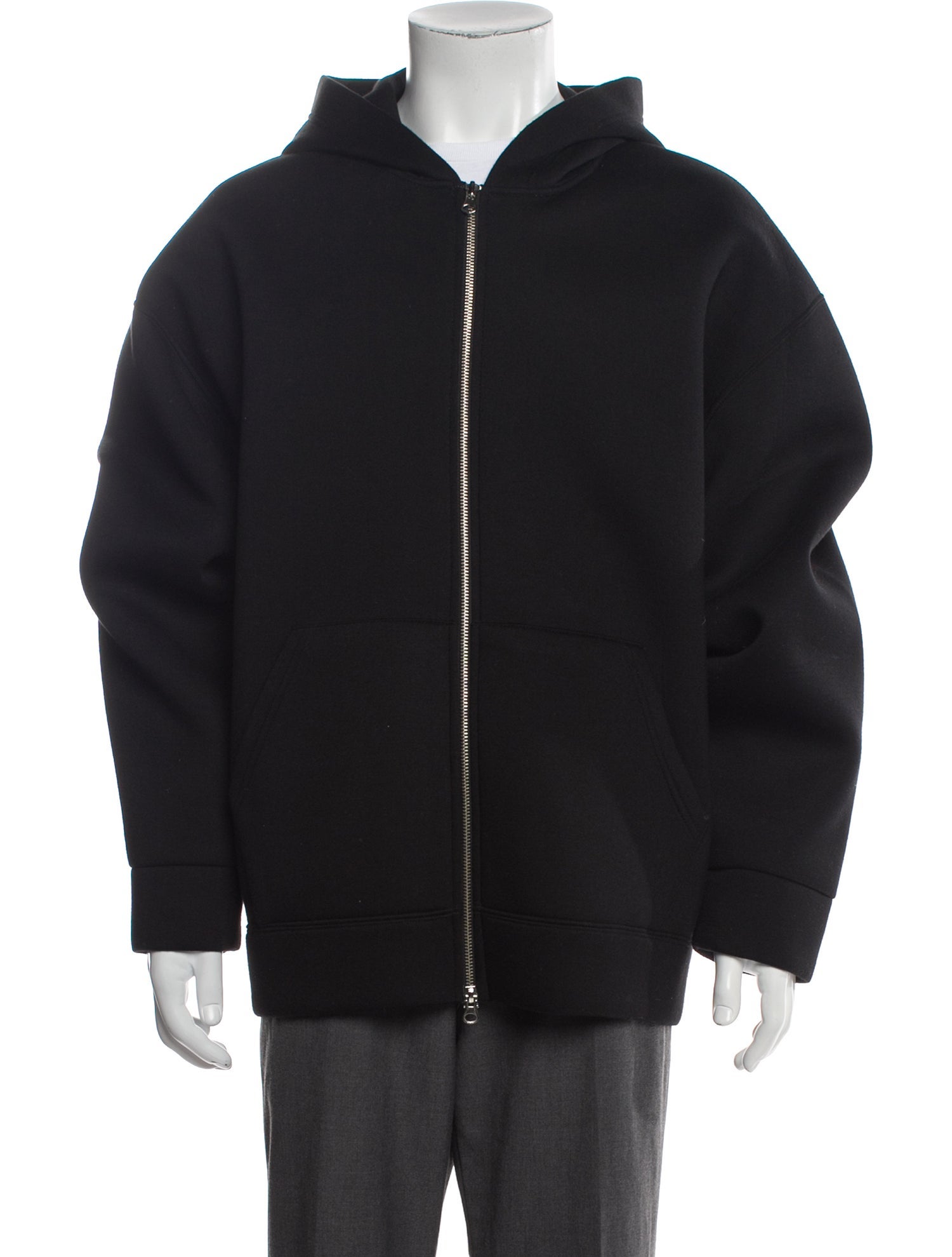 The Frankie Shop V-Neck Long Sleeve Hoodie