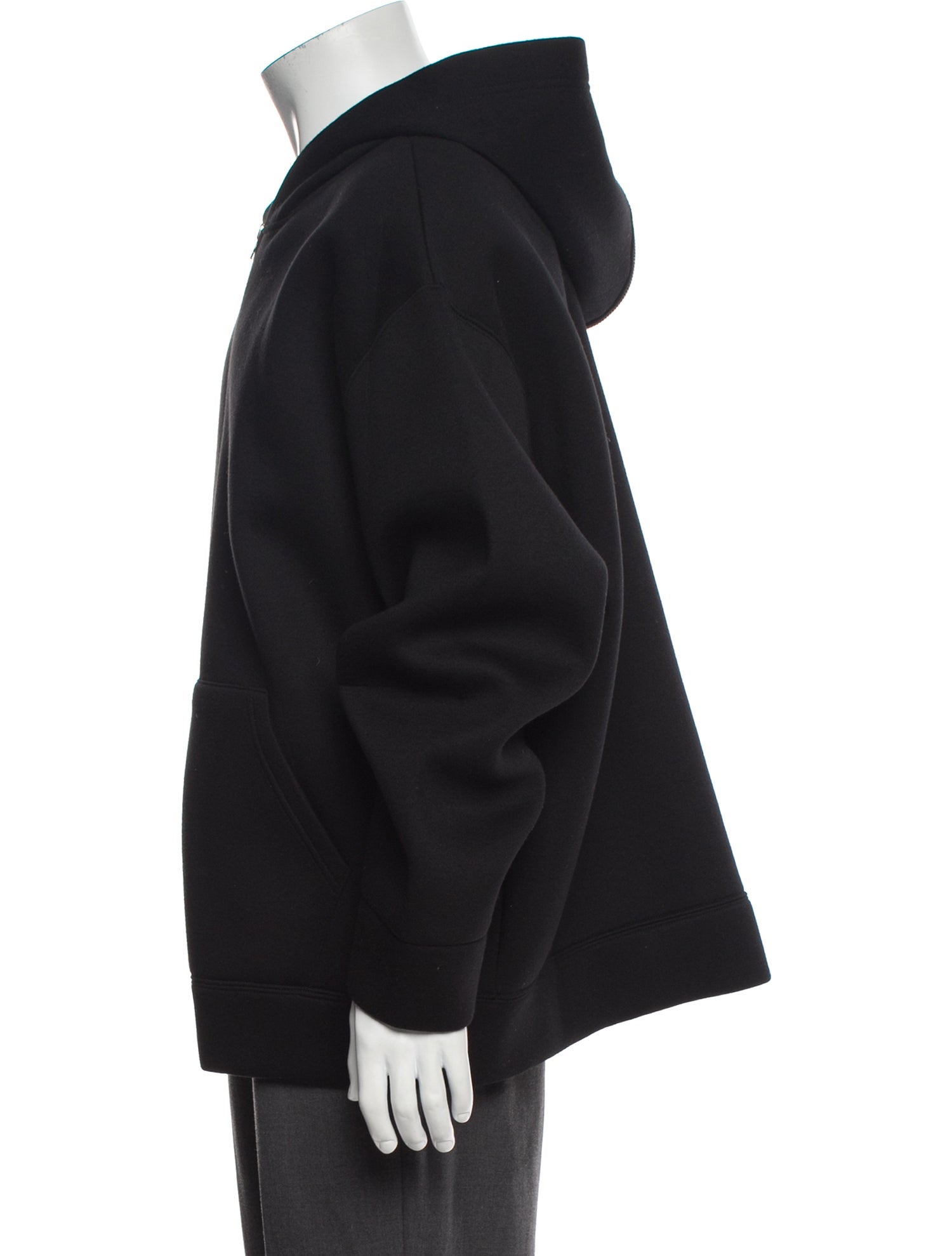 The Frankie Shop V-Neck Long Sleeve Hoodie