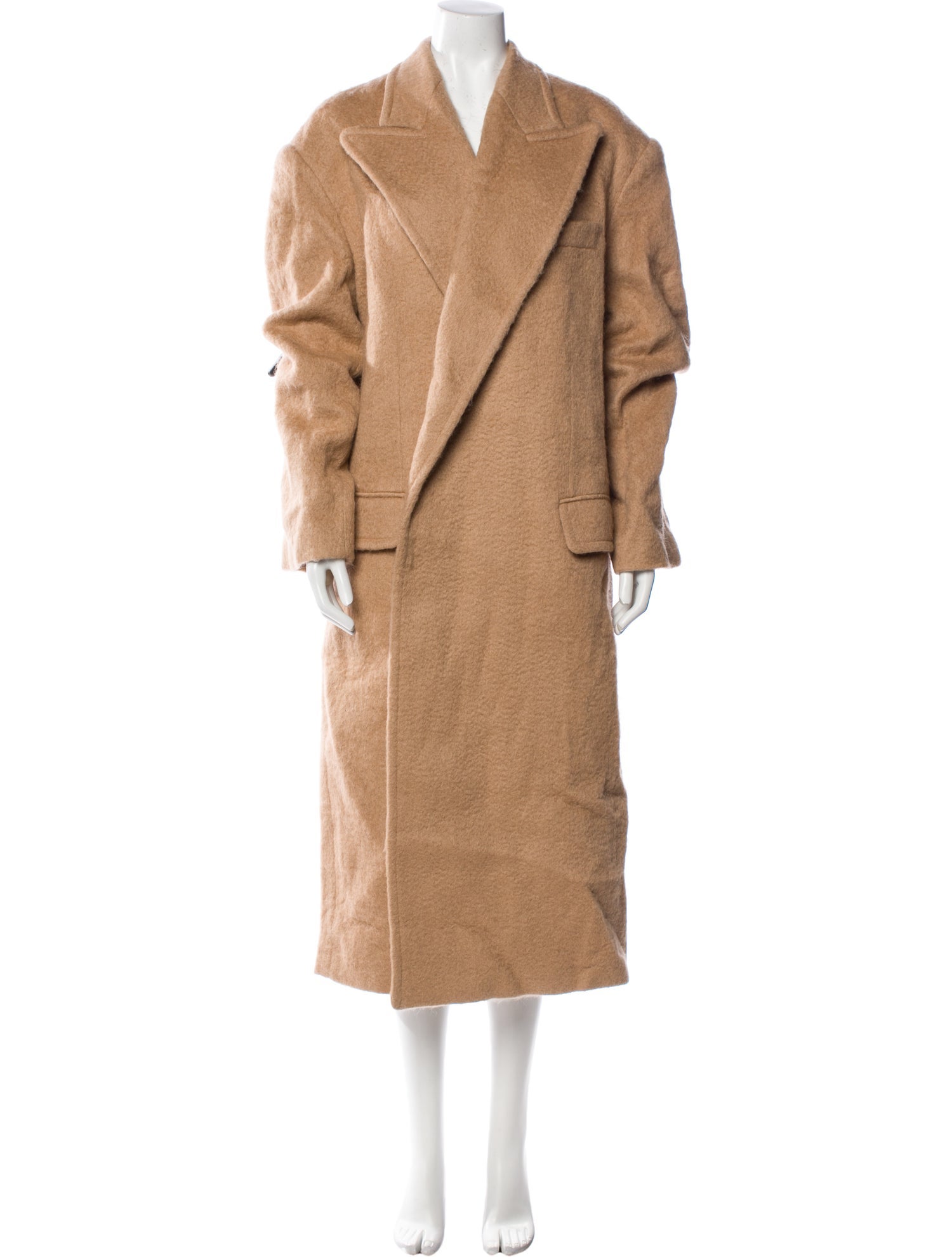 The Frankie Shop Wool Faux Fur Coat