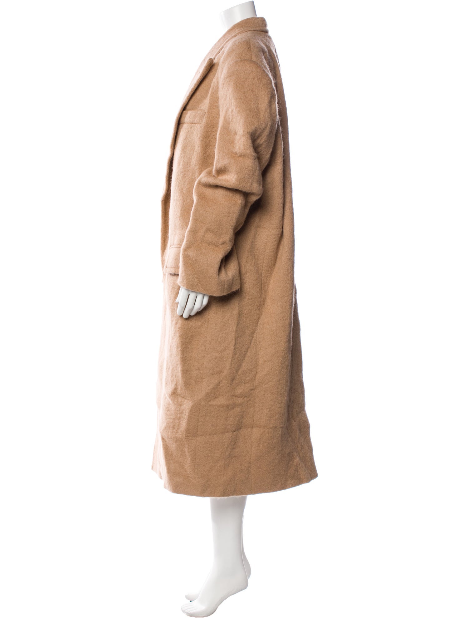 The Frankie Shop Wool Faux Fur Coat