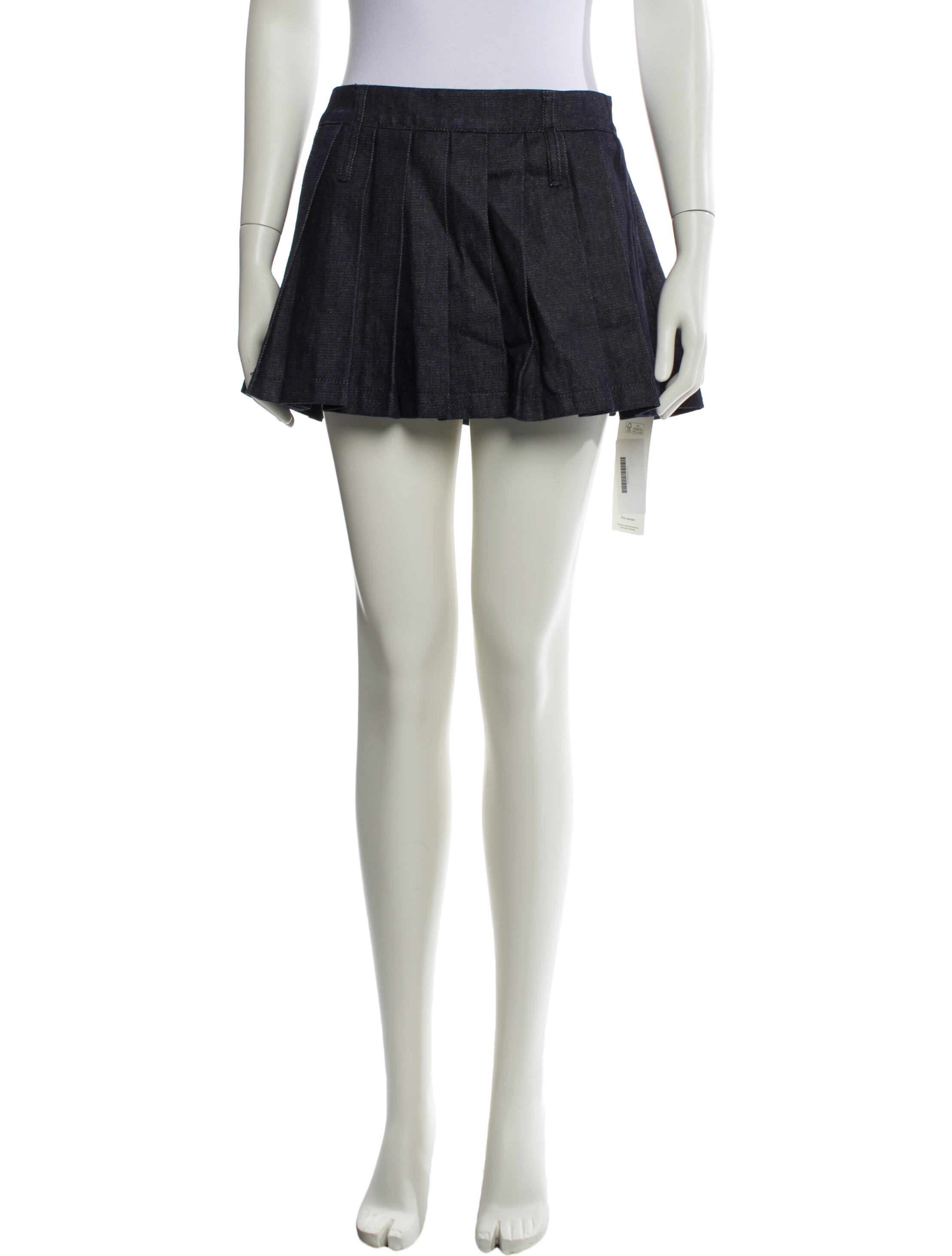 The Frankie Shop Pleated Accents Mini Skirt