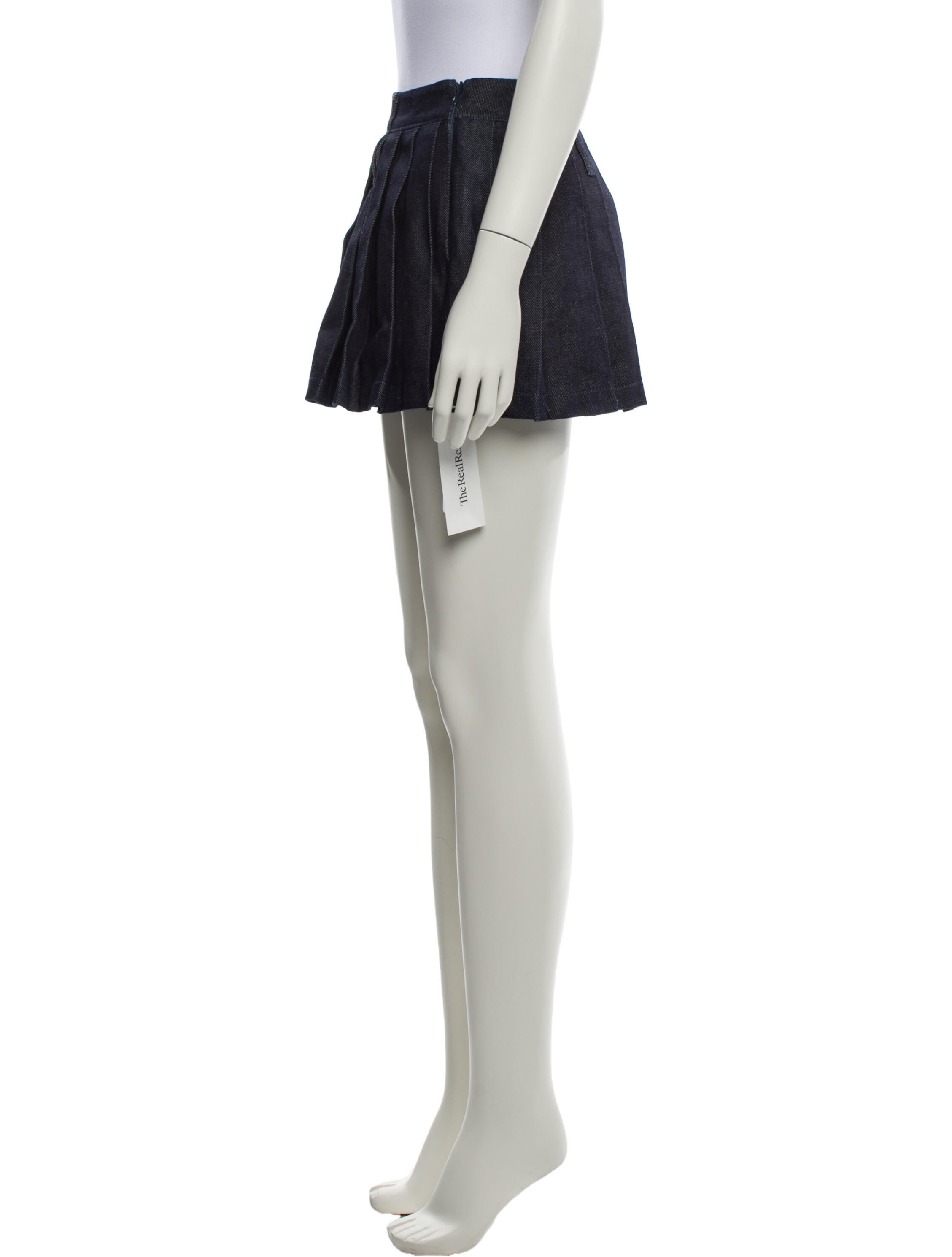 The Frankie Shop Pleated Accents Mini Skirt