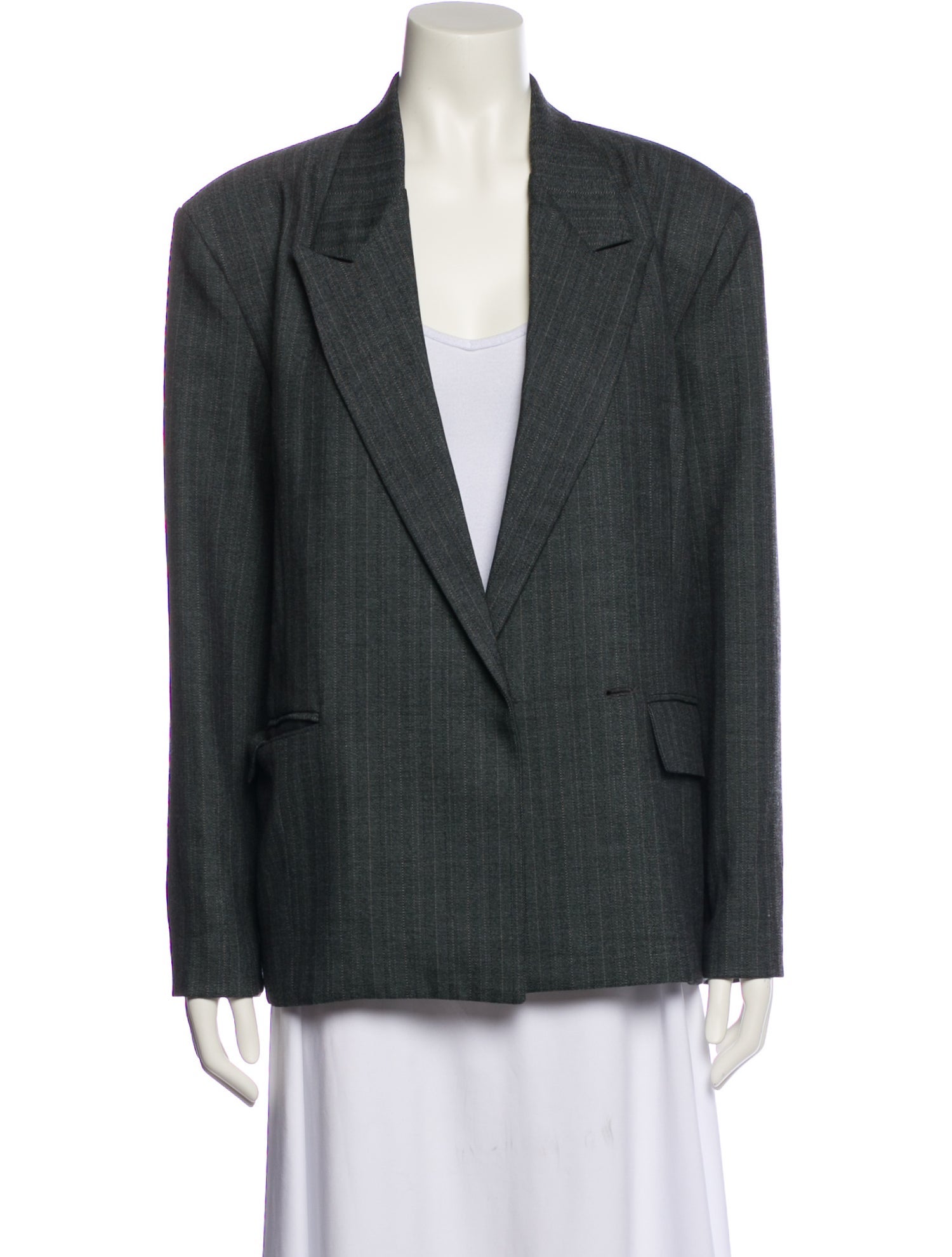 The Frankie Shop Plaid Print Blazer