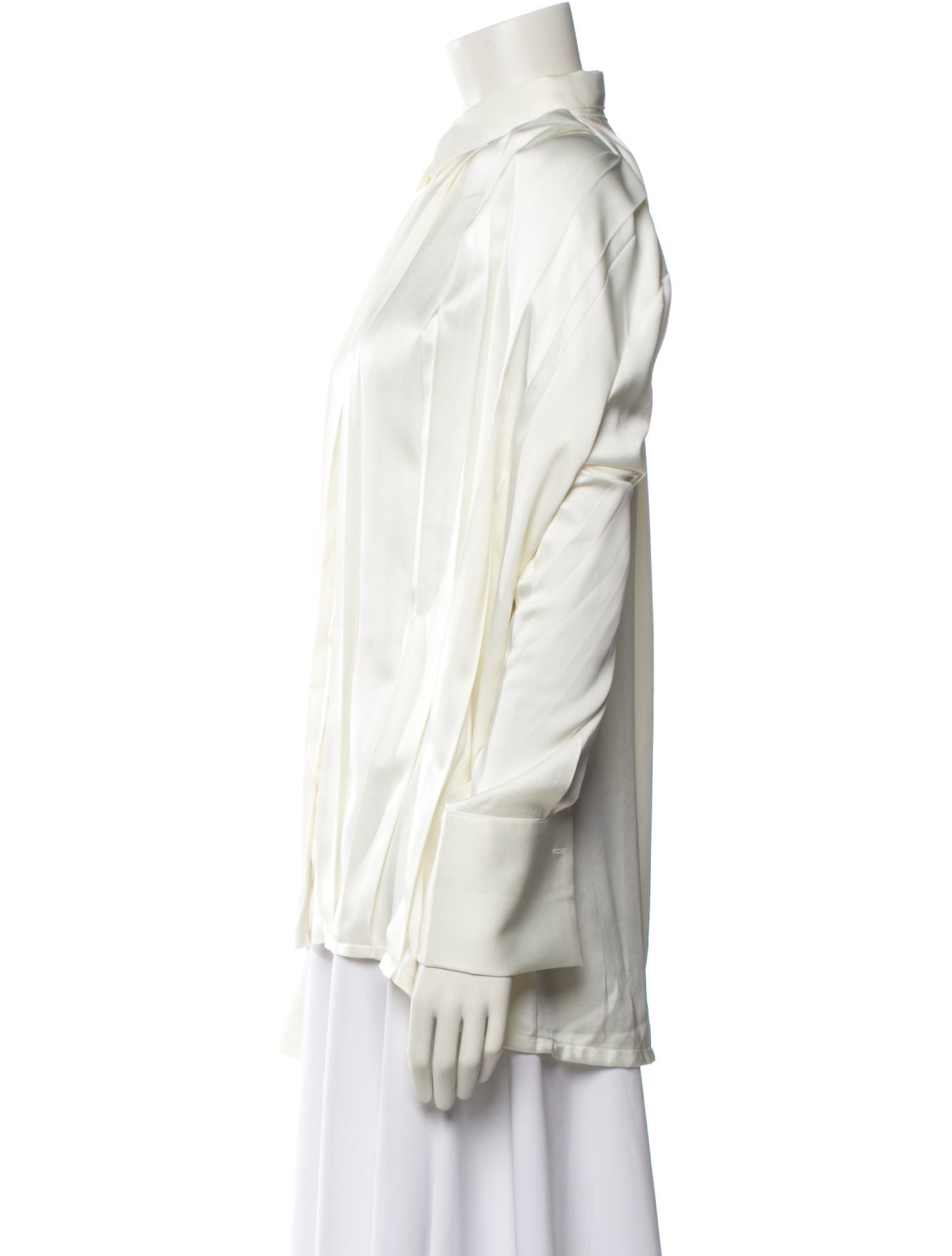 The Frankie Shop Long Sleeve Button-Up Top