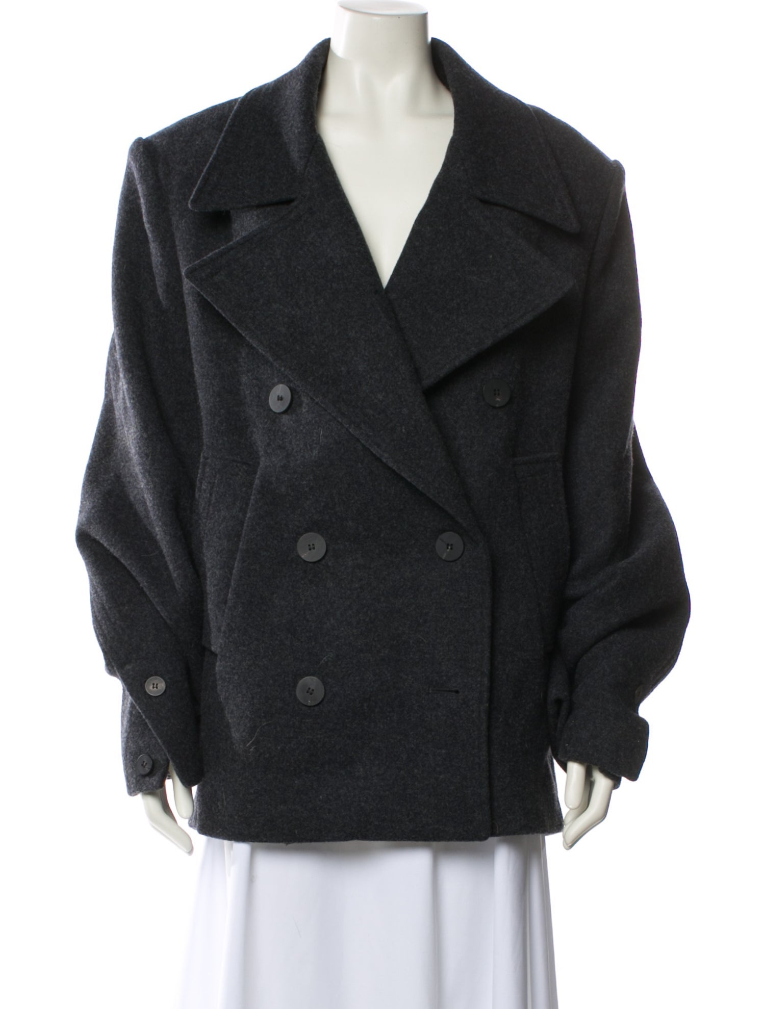 The Frankie Shop Wool Peacoat
