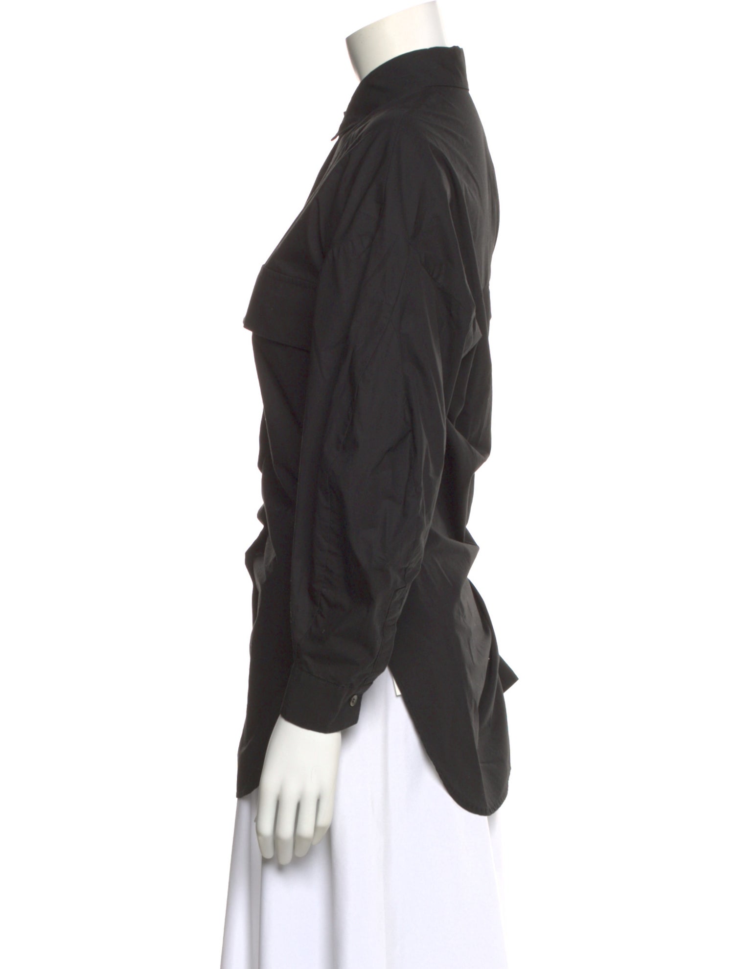 The Frankie Shop Long Sleeve Button-Up Top