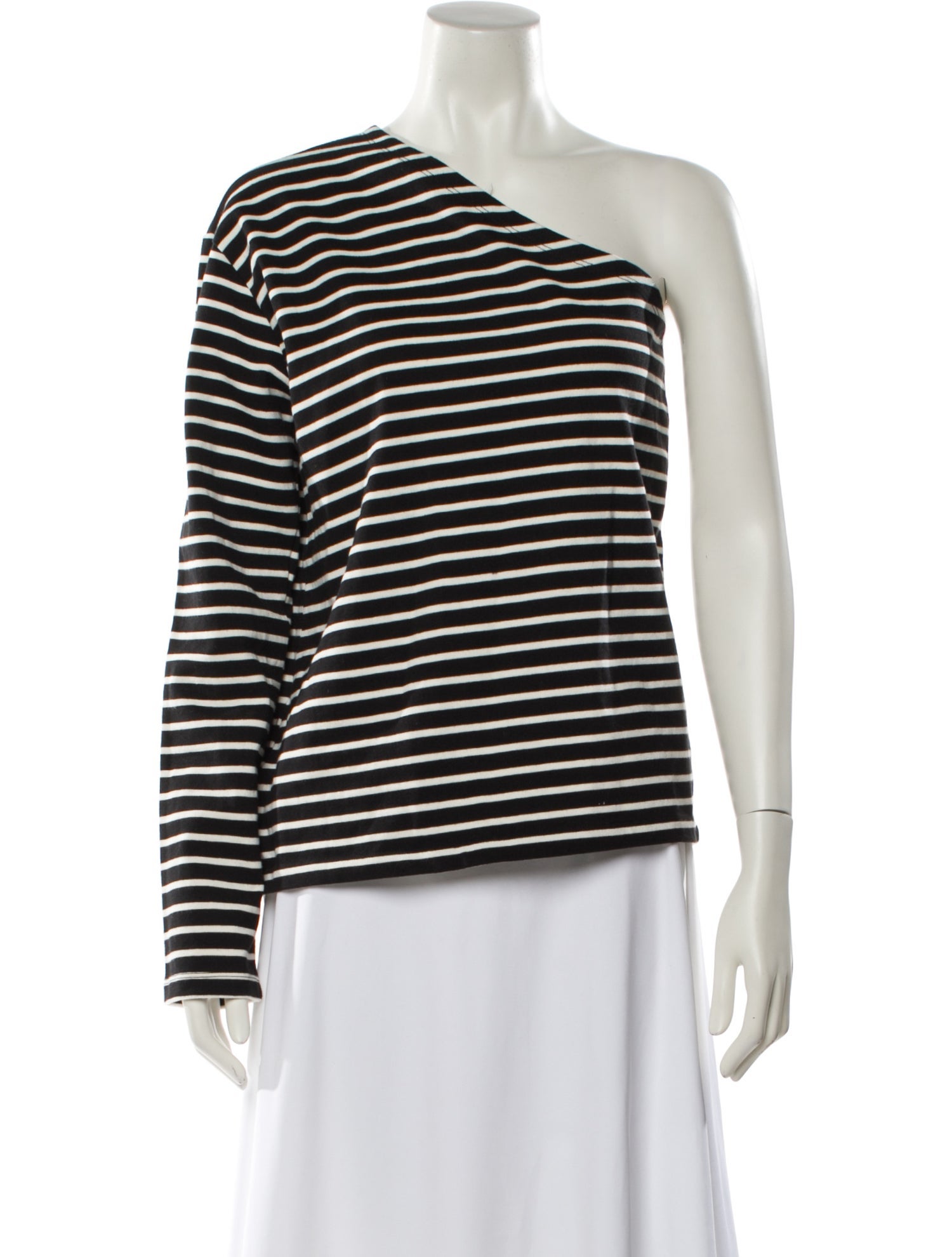 The Frankie Shop Striped One-Shoulder Top w/ Tags