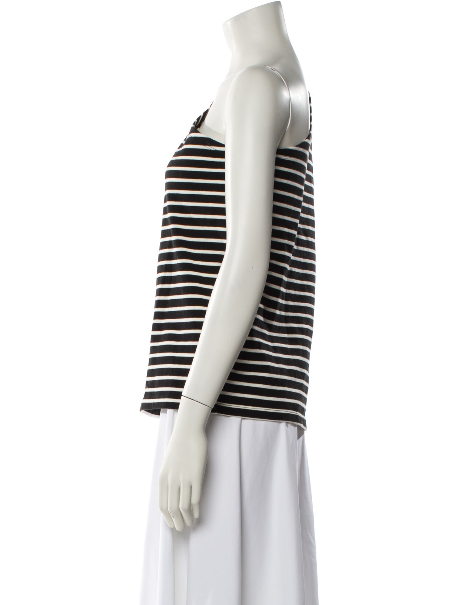 The Frankie Shop Striped One-Shoulder Top w/ Tags