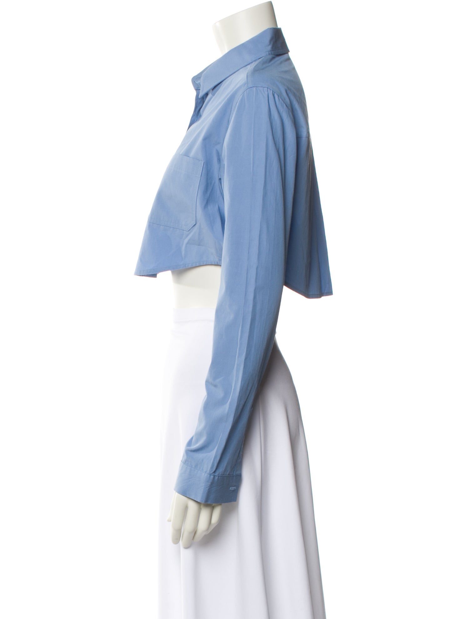 The Frankie Shop Long Sleeve Crop Top