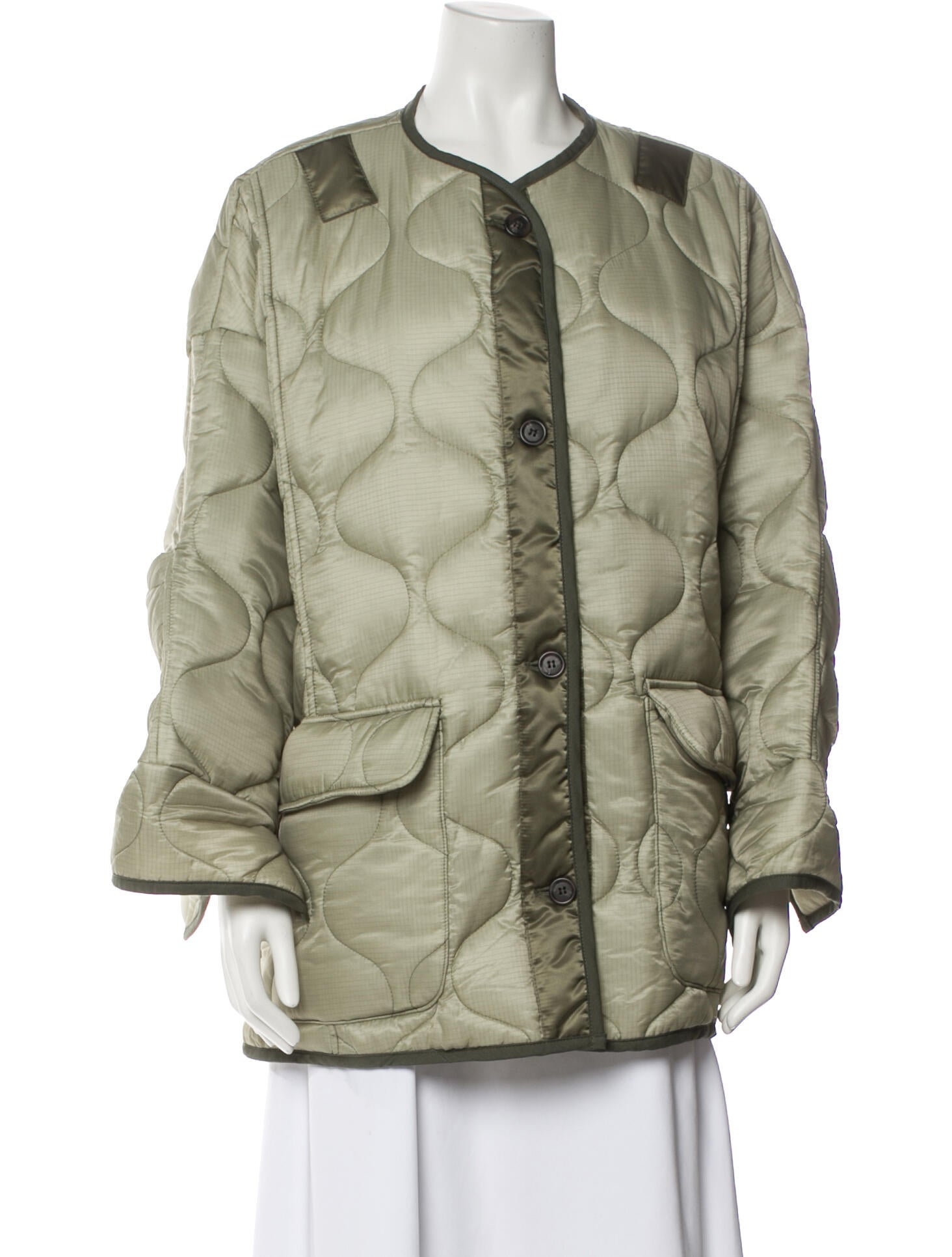 The Frankie Shop Floral Print Faux Fur Jacket