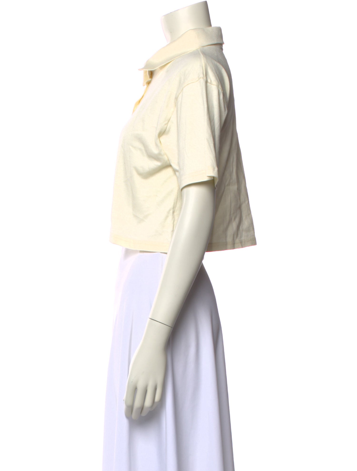 The Frankie Shop Short Sleeve Crop Top