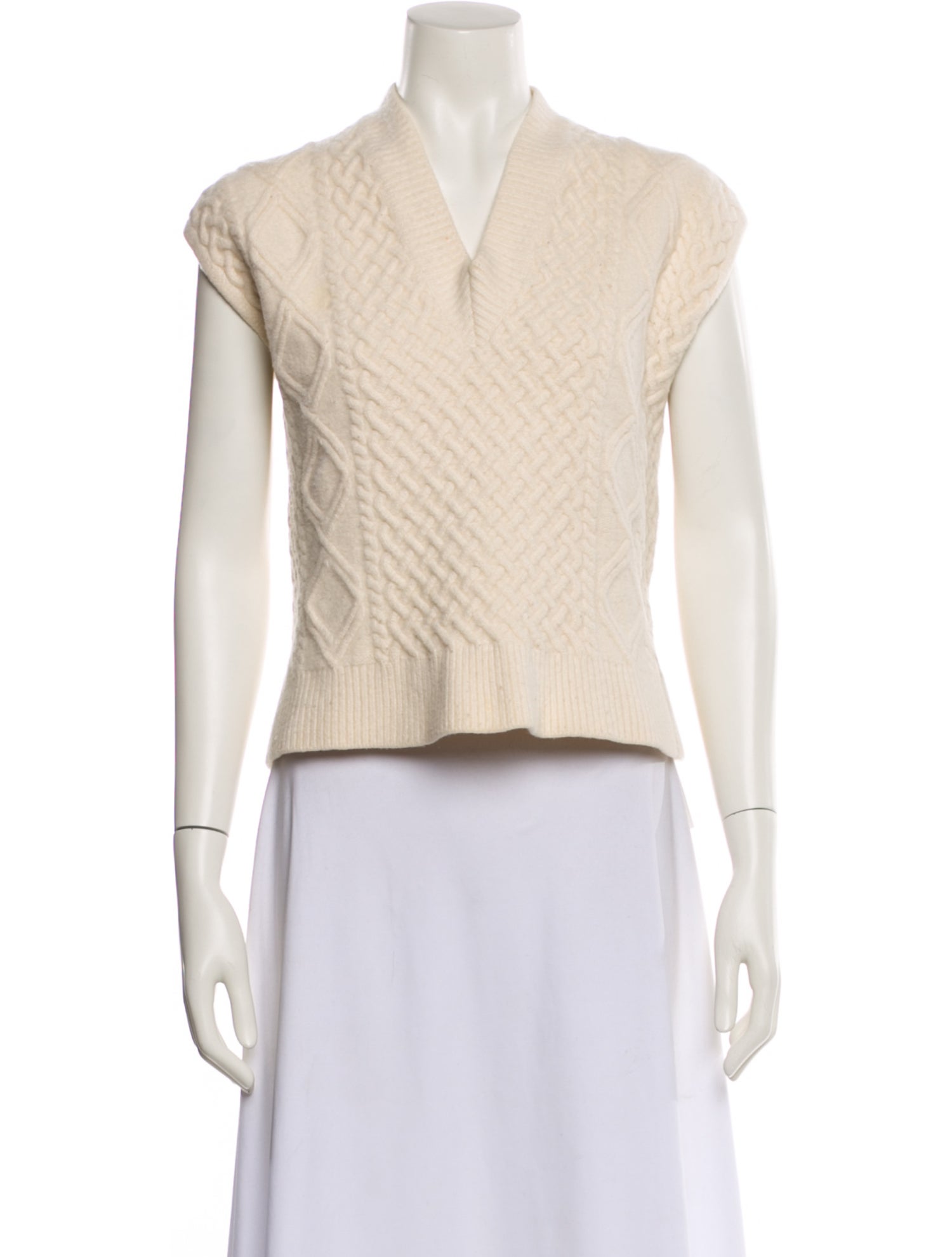 The Frankie Shop Wool V-Neck Sweater