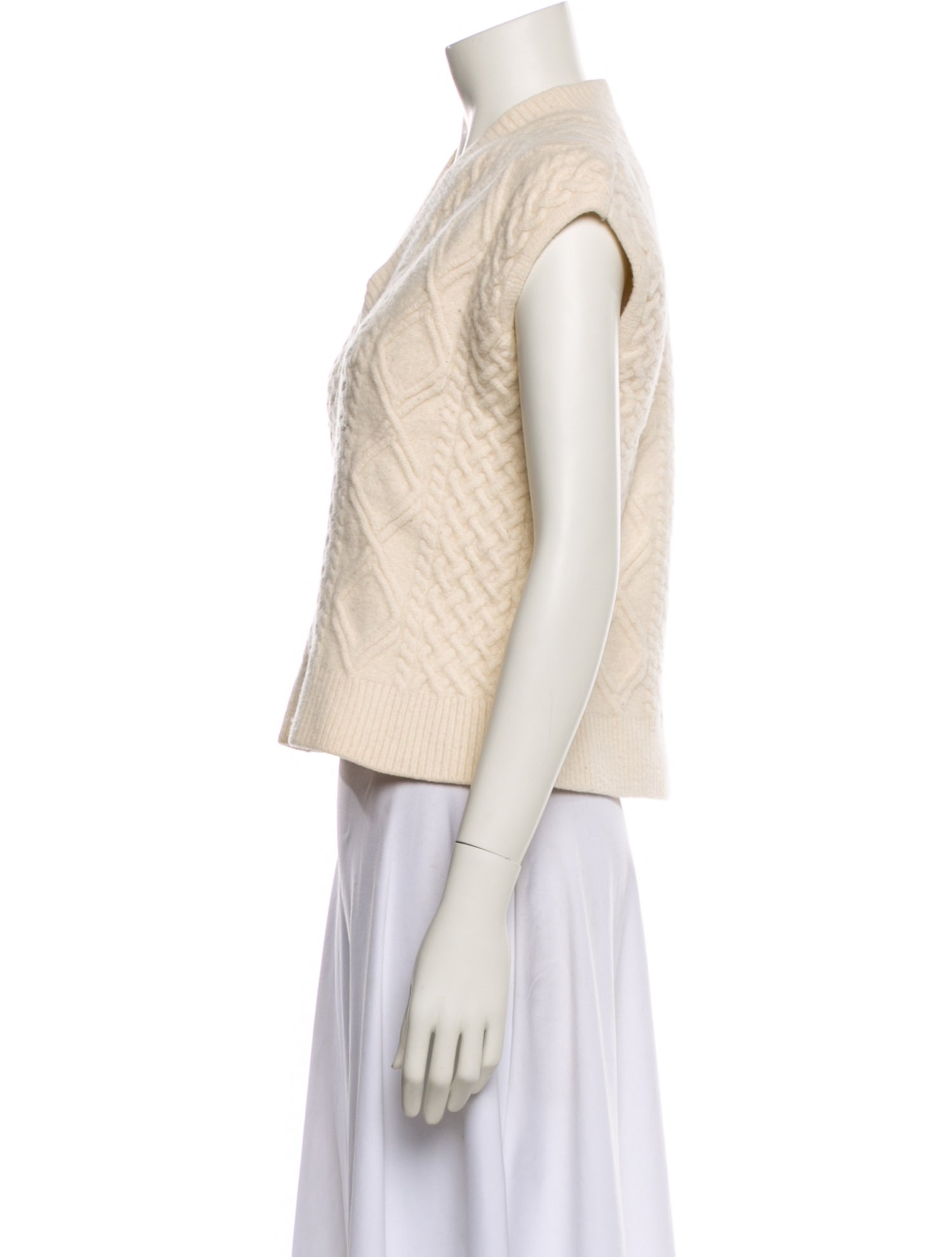 The Frankie Shop Wool V-Neck Sweater