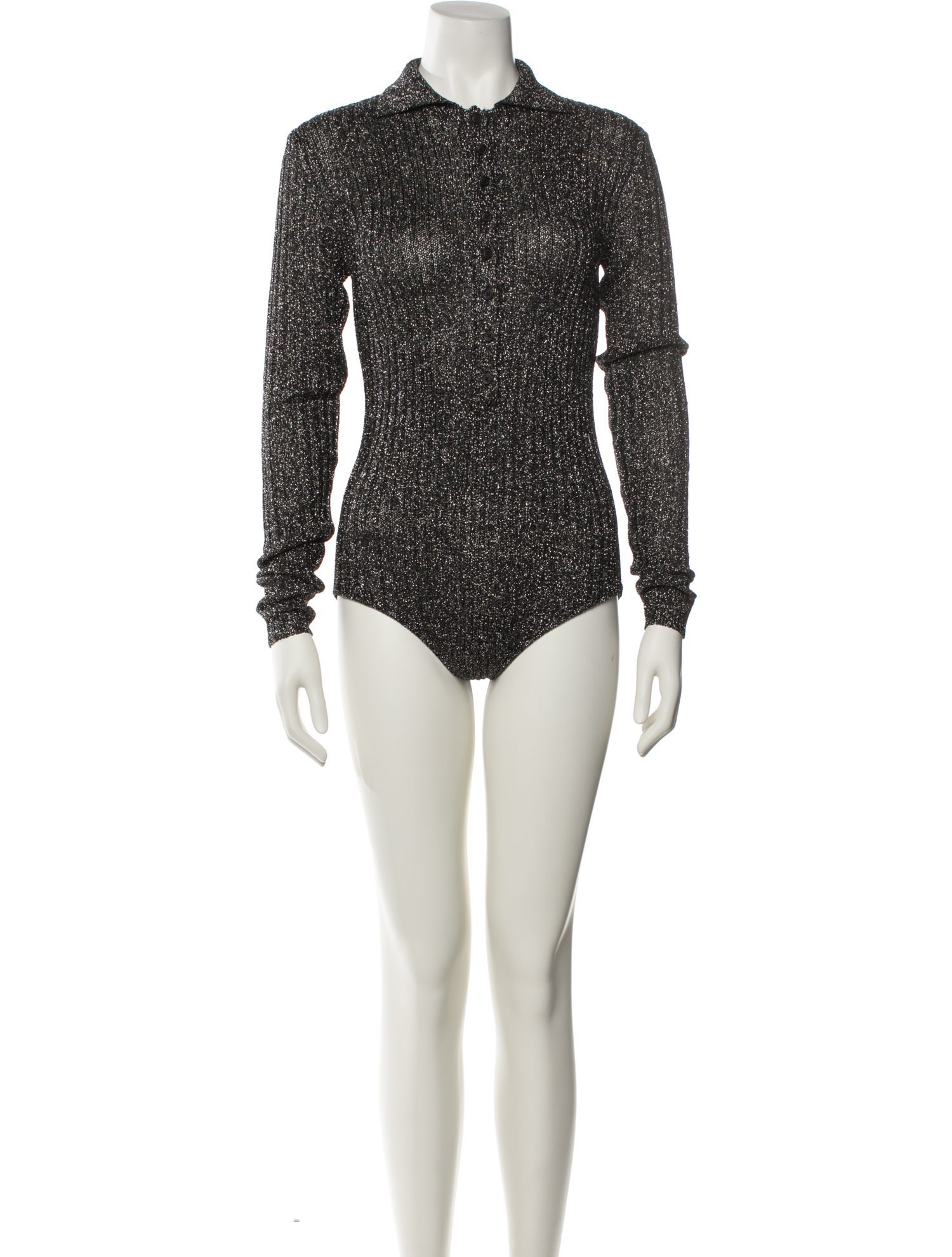 The Frankie Shop Mock Neck Long Sleeve Bodysuit