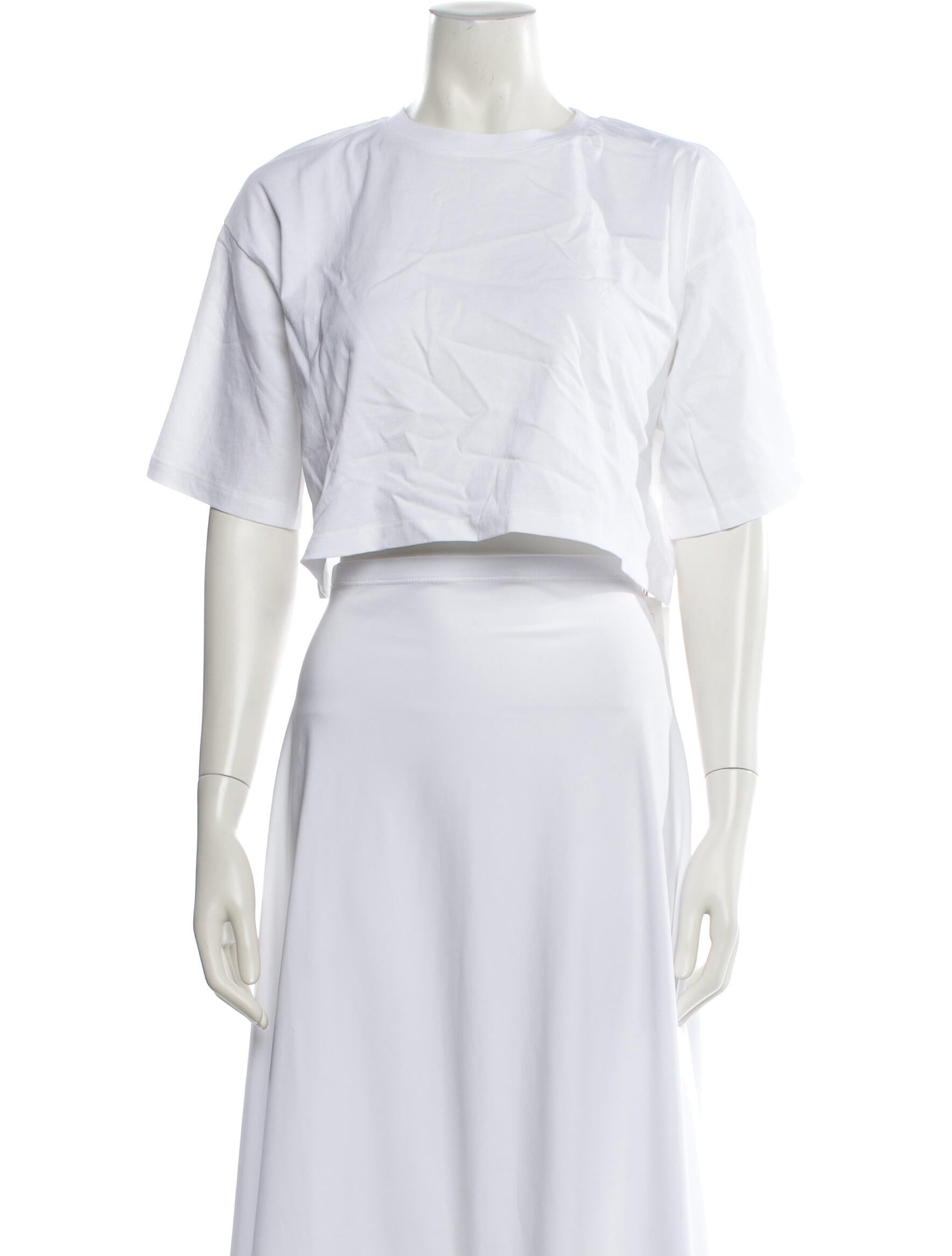 The Frankie Shop Bateau Neckline Short Sleeve Crop Top w/ Tags