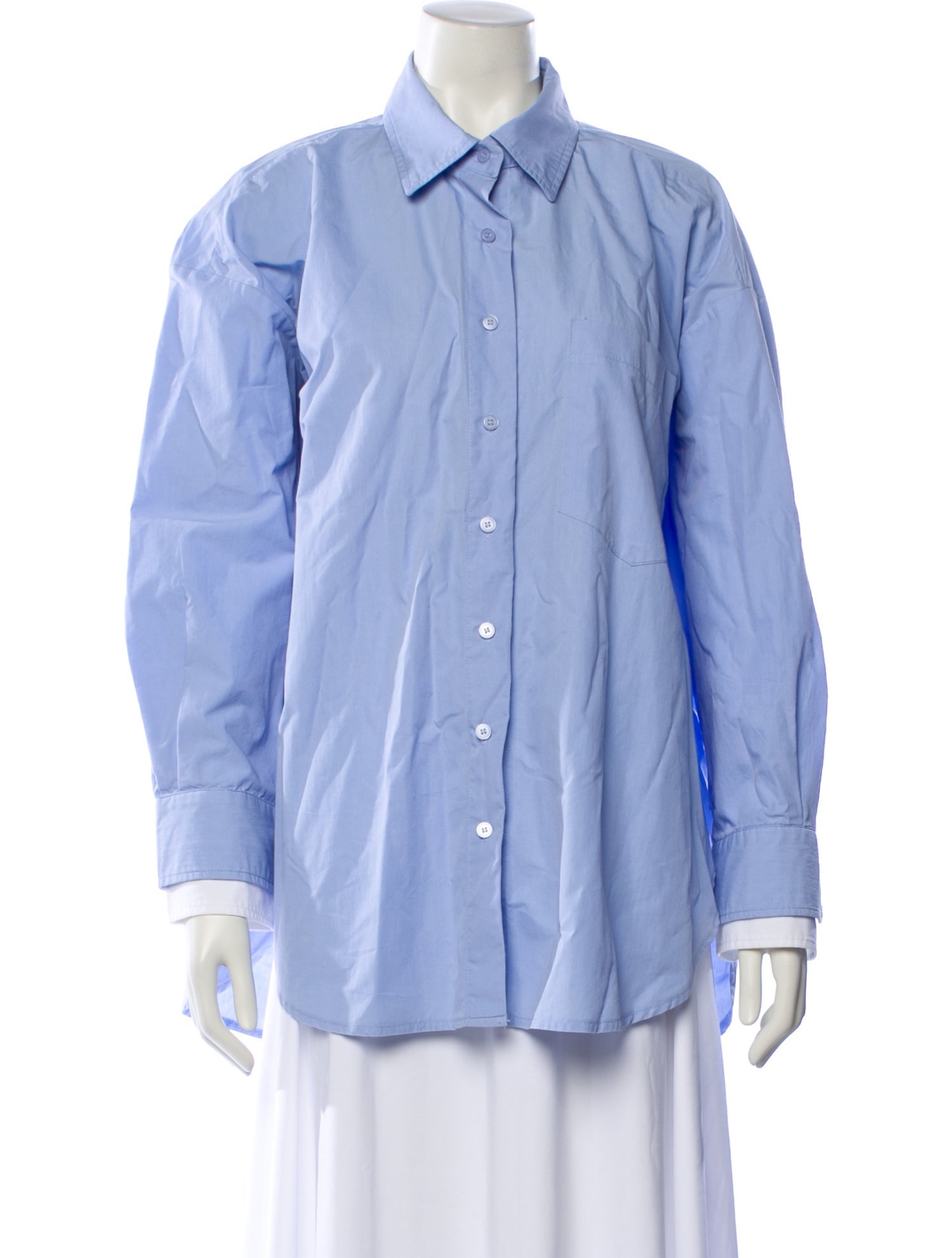 The Frankie Shop Long Sleeve Button-Up Top