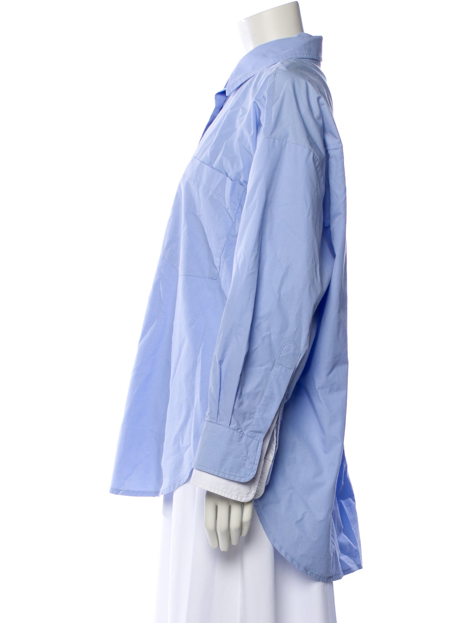 The Frankie Shop Long Sleeve Button-Up Top