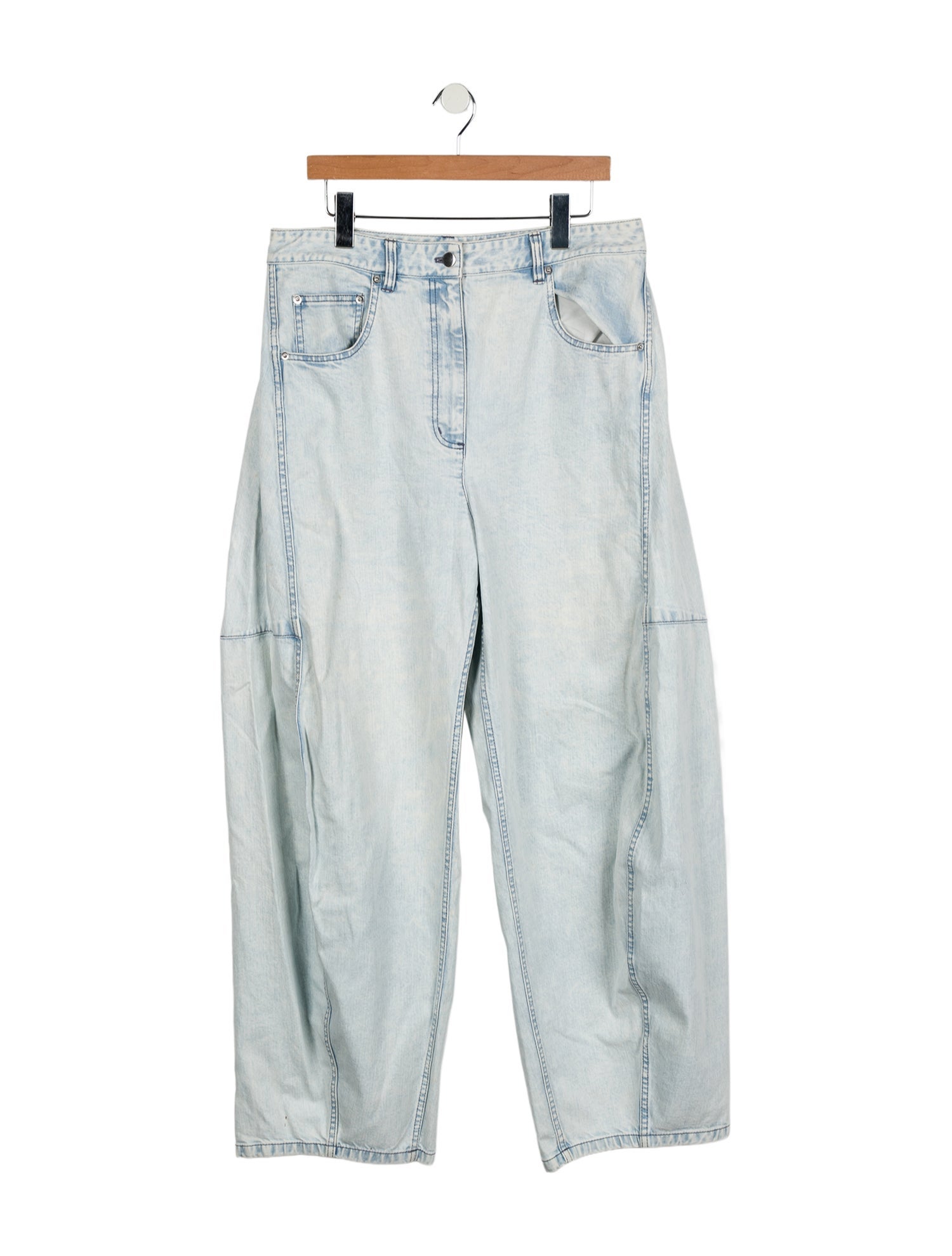 Tibi High-Rise Wide Leg Jeans