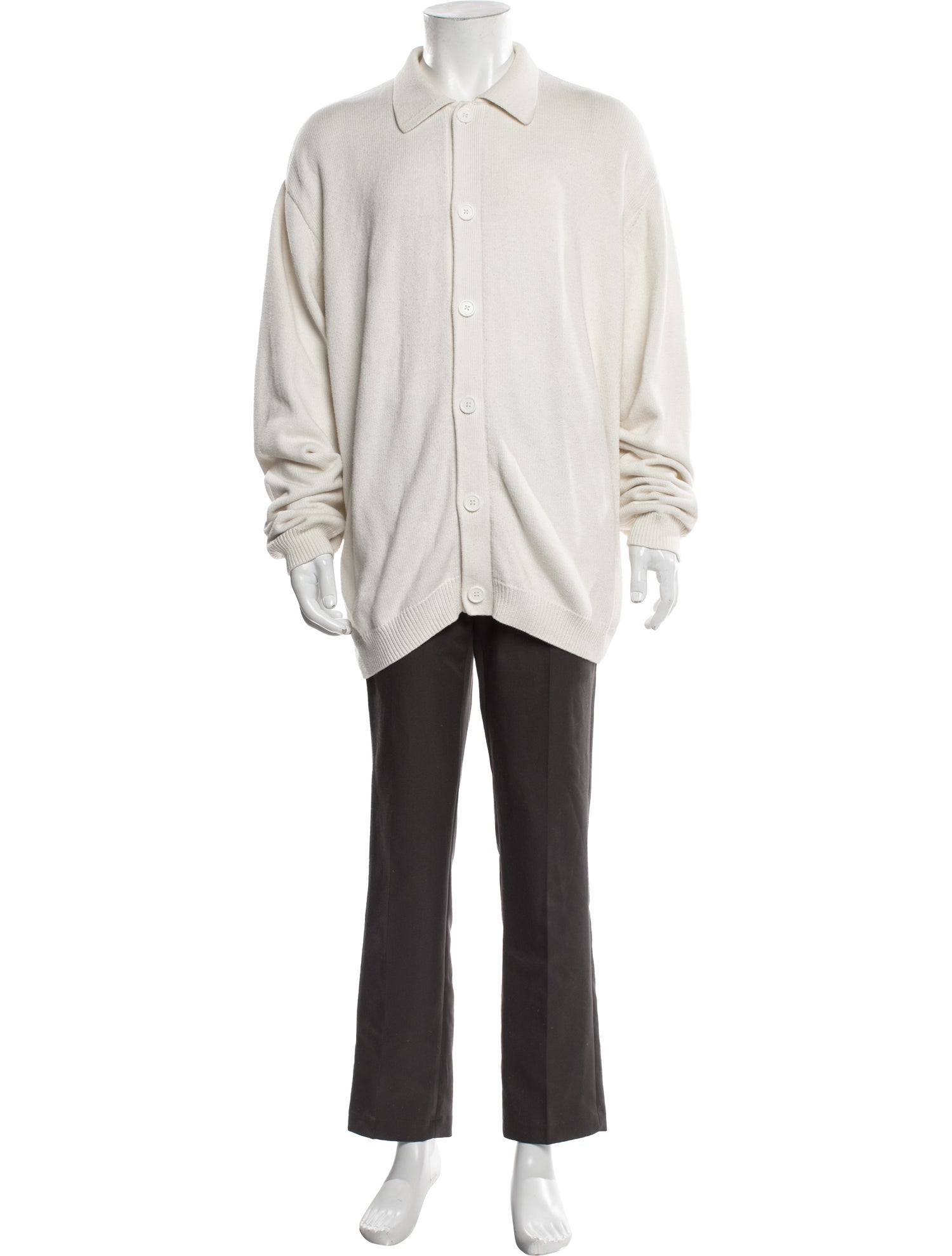 The Frankie Shop Collar Long Sleeve Cardigan