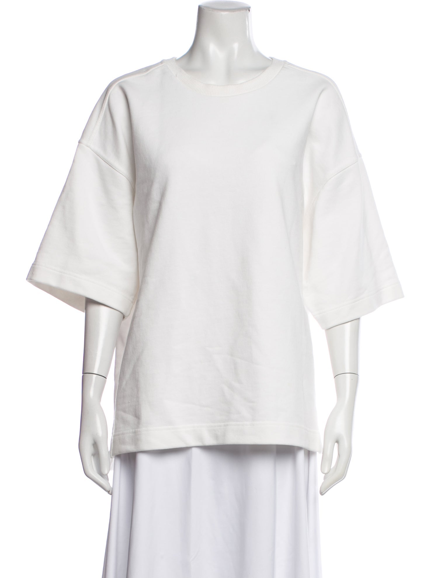 The Frankie Shop Crew Neck Short Sleeve Sweatshirt