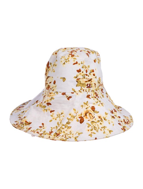 Faithfull The Brand Printed Cotton Hat White