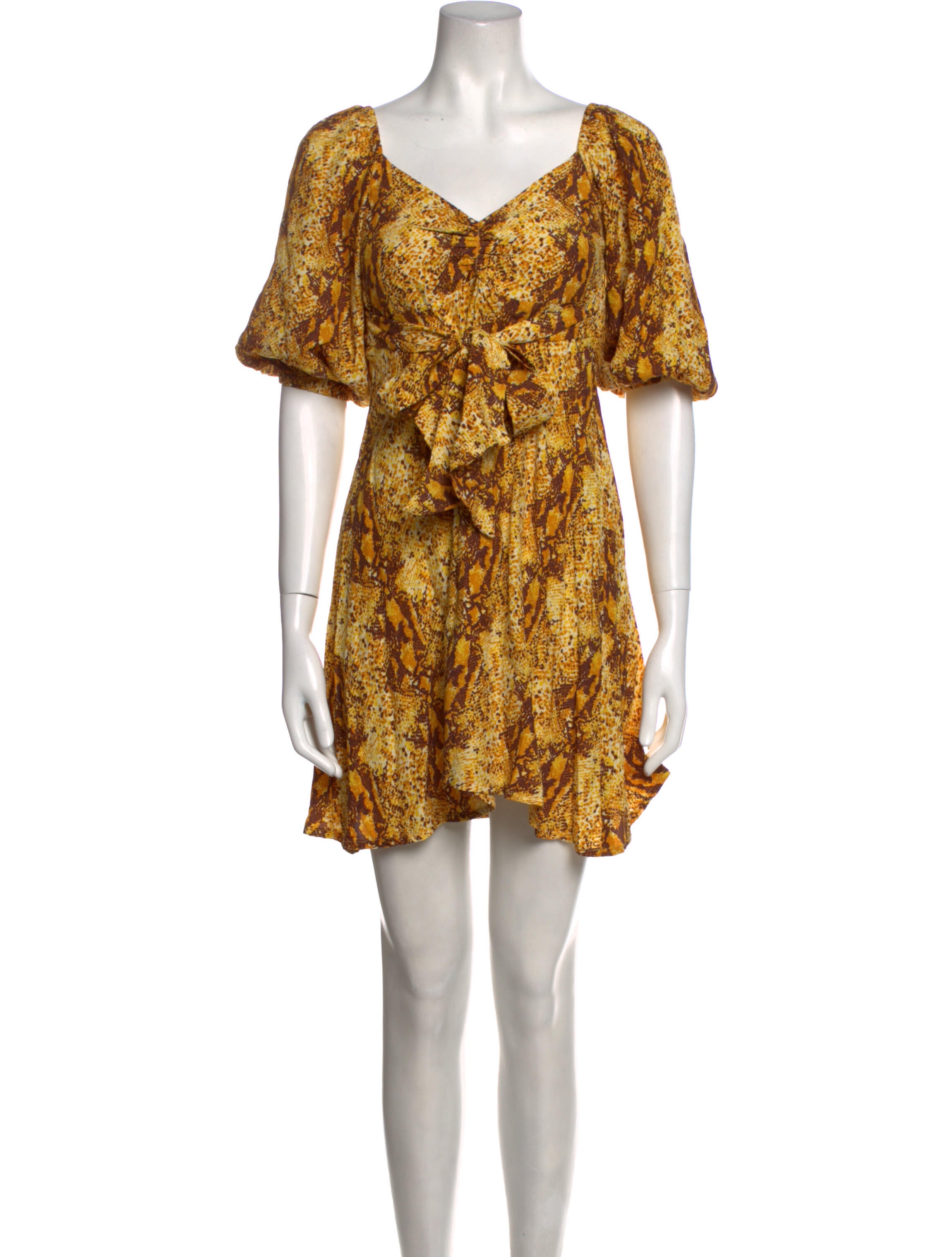 Faithfull The Brand Floral Print Mini Dress