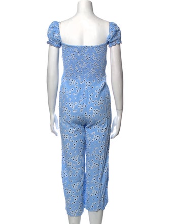 Faithfull The Brand Printed Square Neckline Romper