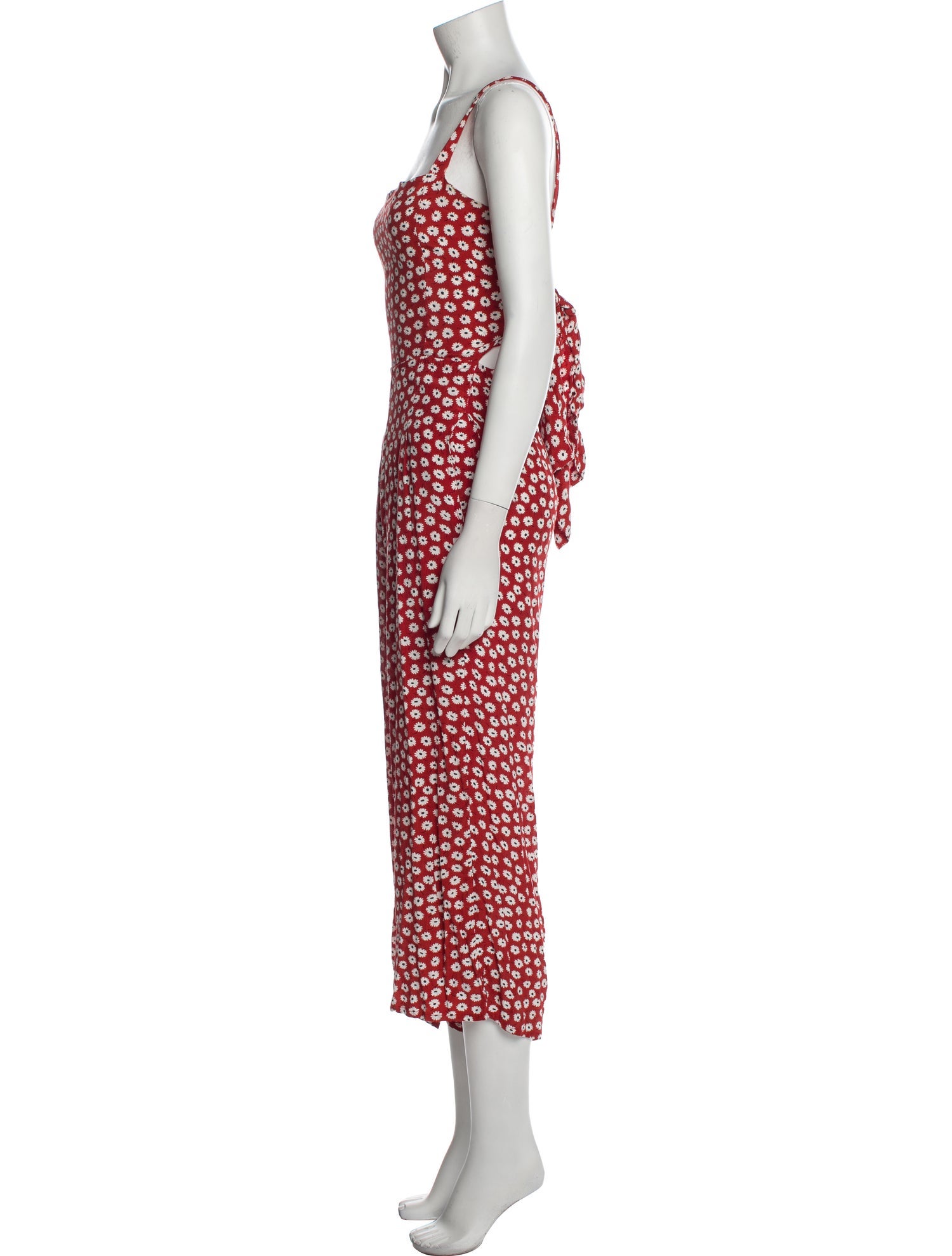 Faithfull The Brand Floral Print Square Neckline Jumpsuit