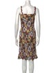 Faithfull The Brand Floral Print Knee-Length Dress