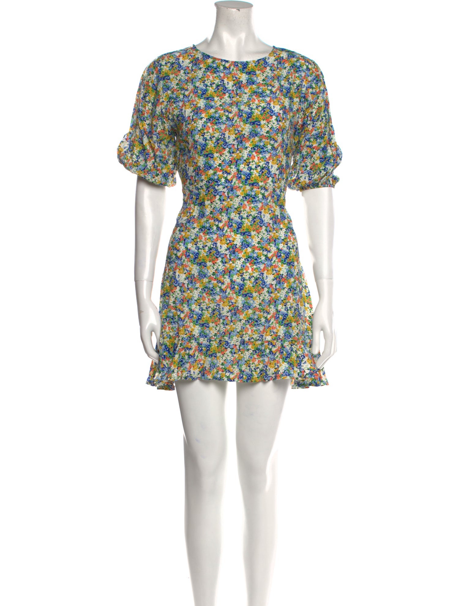Faithfull The Brand Floral Print Mini Dress