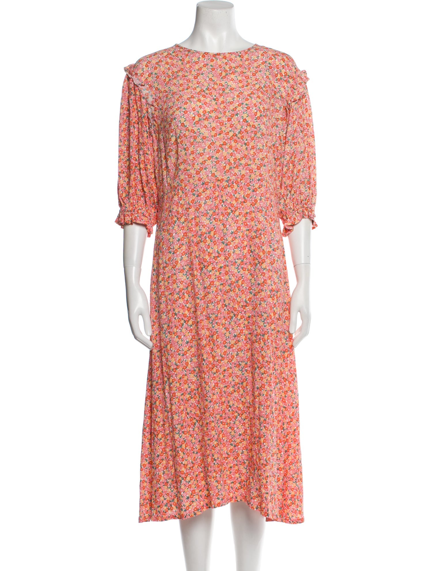 Faithfull The Brand Floral Print Long Dress