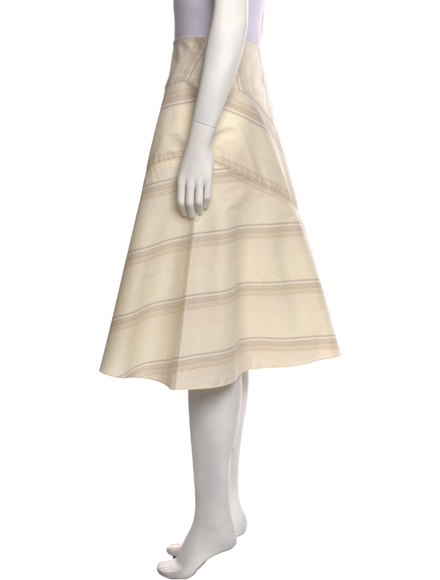 Faithfull The Brand Striped Midi Length Skirt