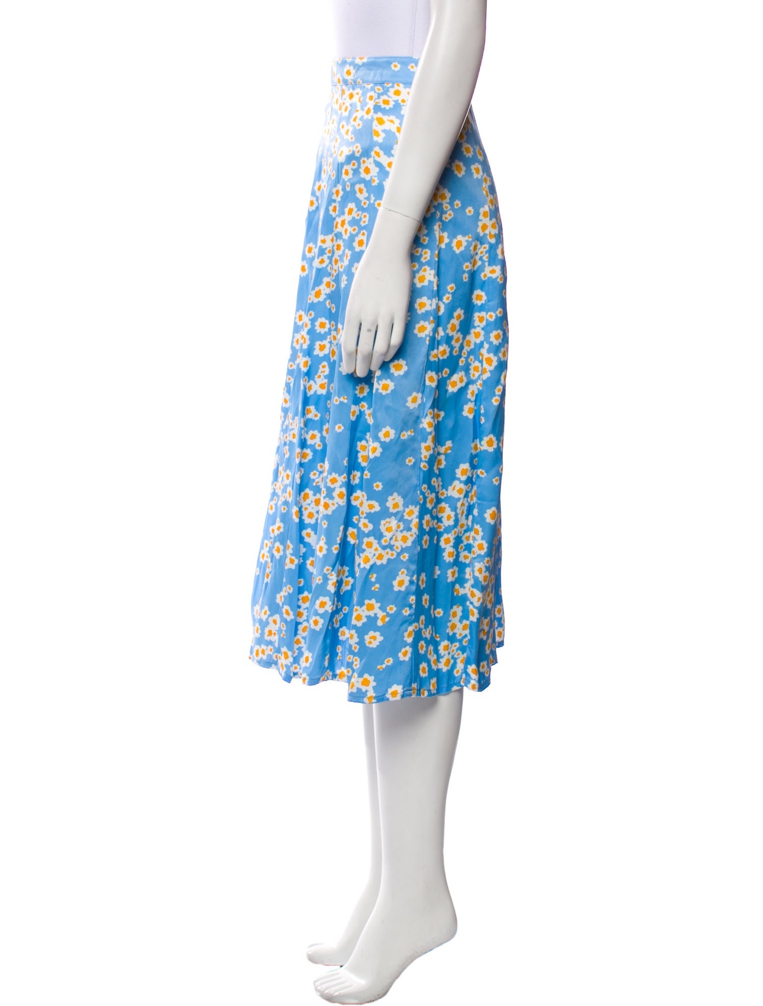 Faithfull The Brand Floral Print Midi Length Skirt