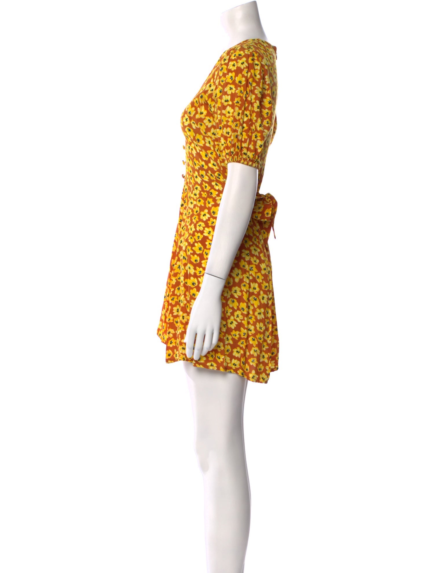 Faithfull The Brand Floral Print Mini Dress