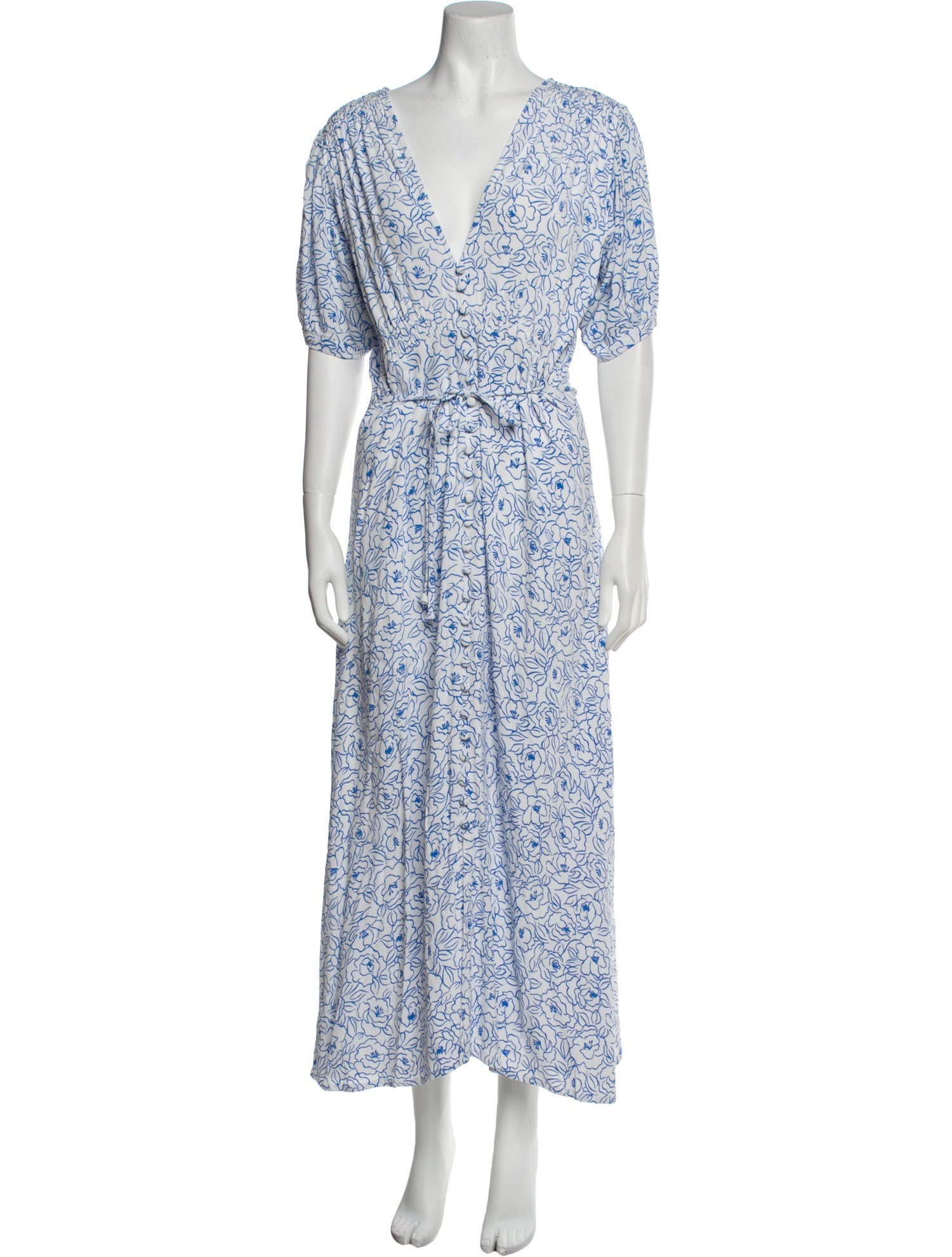 Faithfull The Brand Floral Print Long Dress