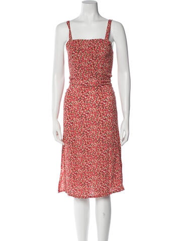 Faithfull The Brand Dresses Floral Print Midi Length Dress XS