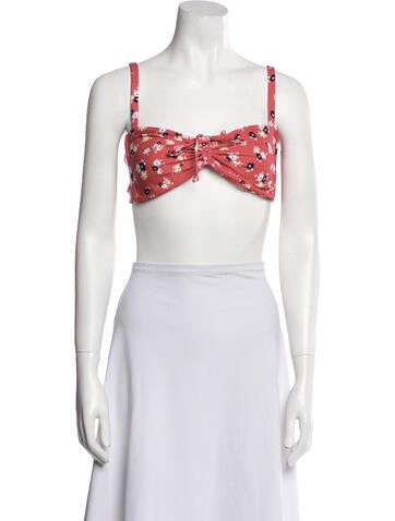 Faithfull The Brand Tops Nylon Printed Crop Top M